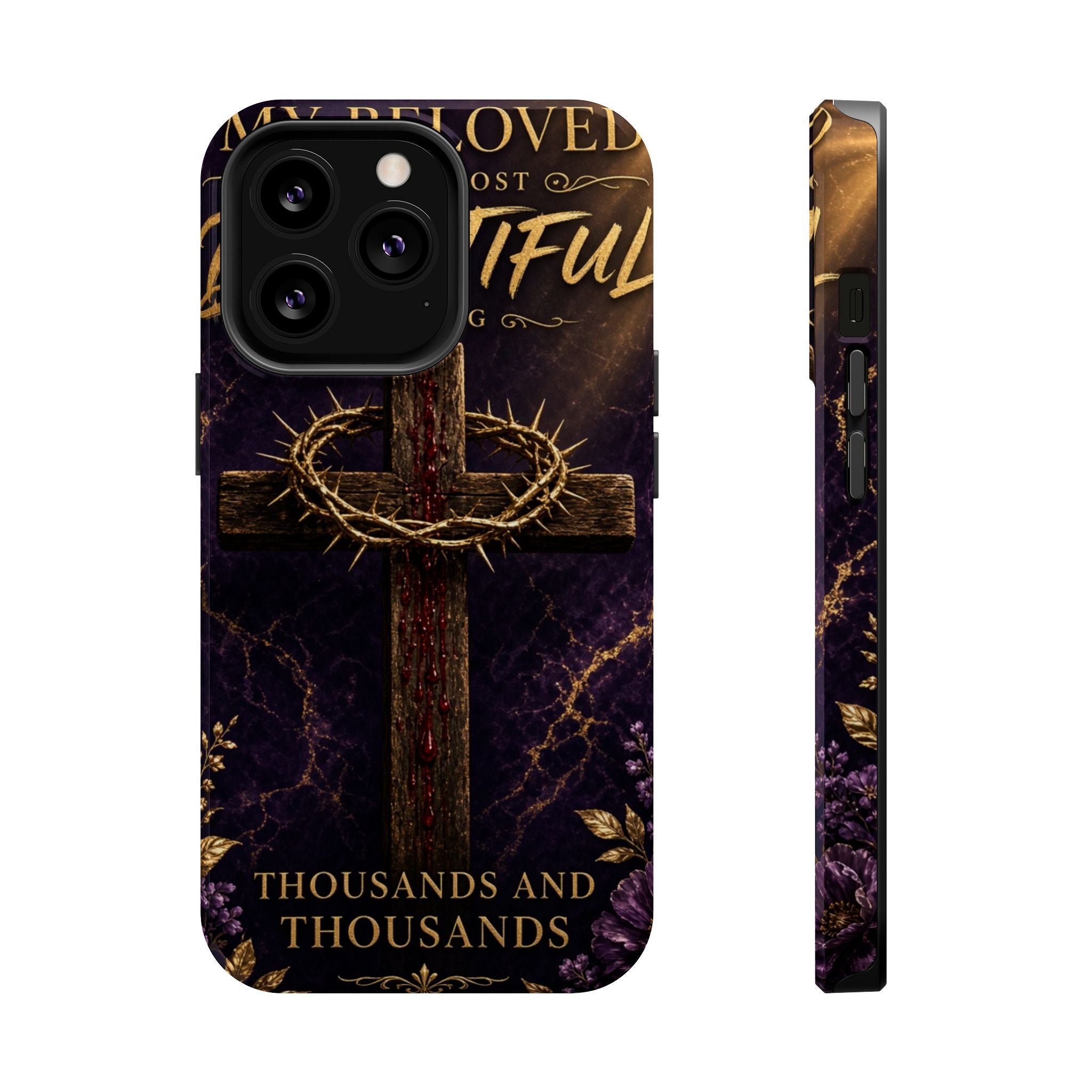 Christian Cross Magnetic Impact-Resistant Phone Case — "Beloved Most Beautiful" Scripture Design