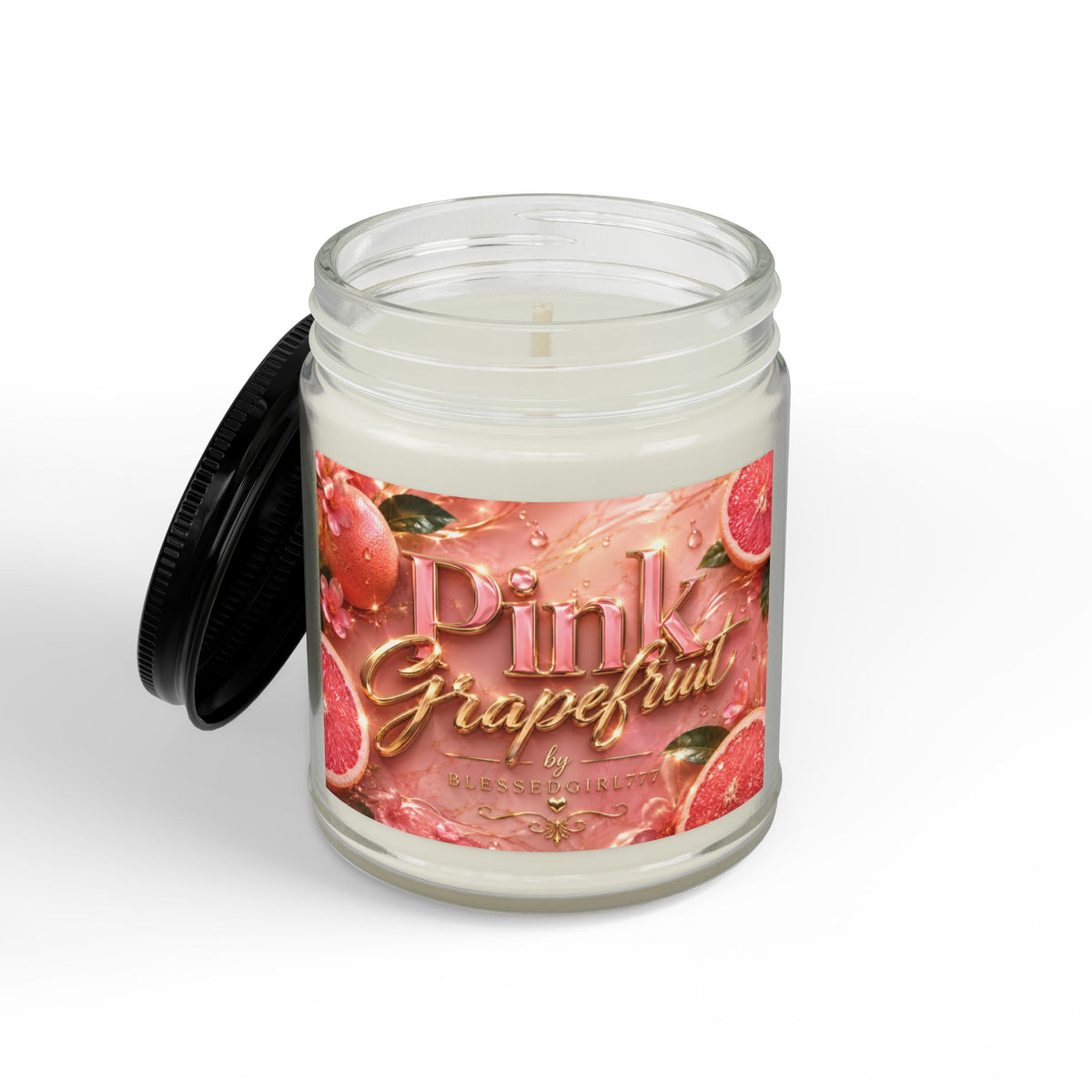 Pink Grapefruit Soy Candle — Scented Jar Candle (4oz & 9oz)