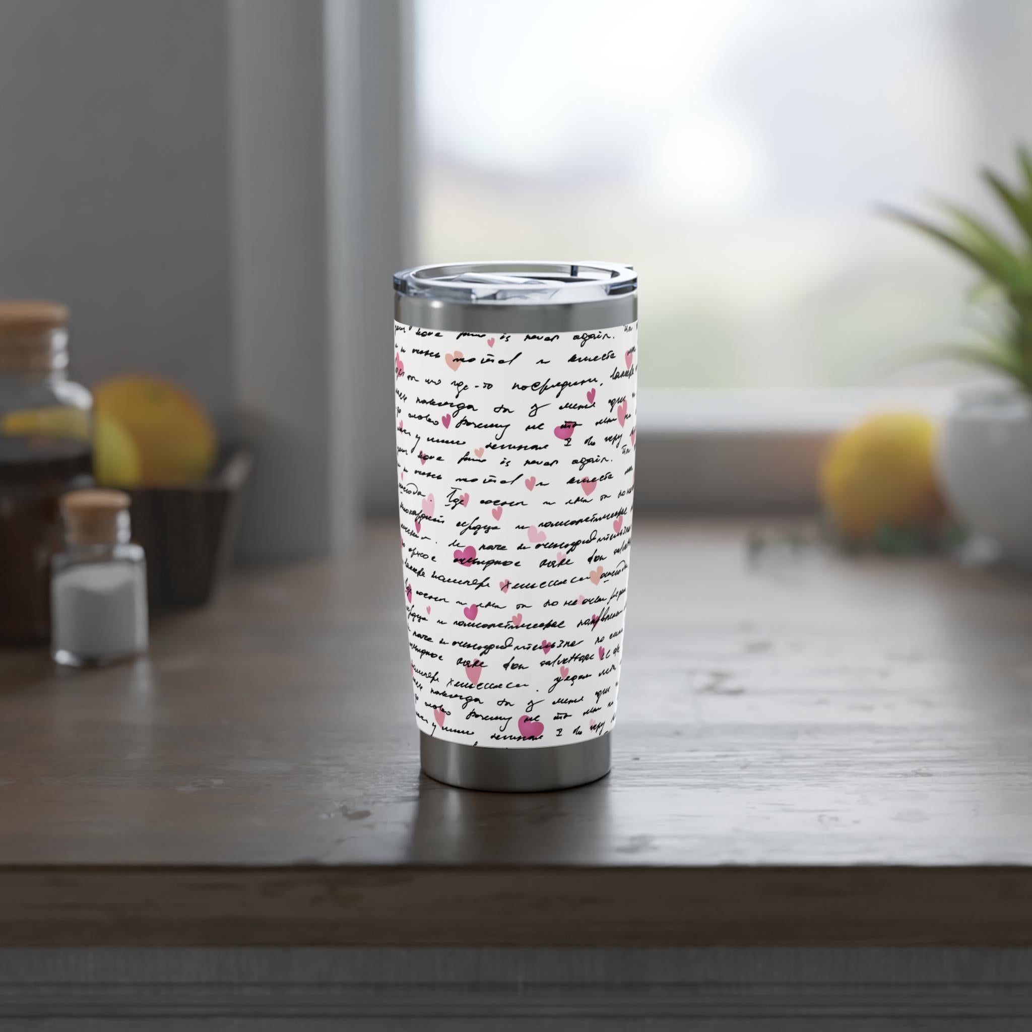 Vagabond Musashi 20oz Insulated Tumbler | Inspirational Anime Gift for Men, Samurai Zen Aesthetic Stainless Steel Cup