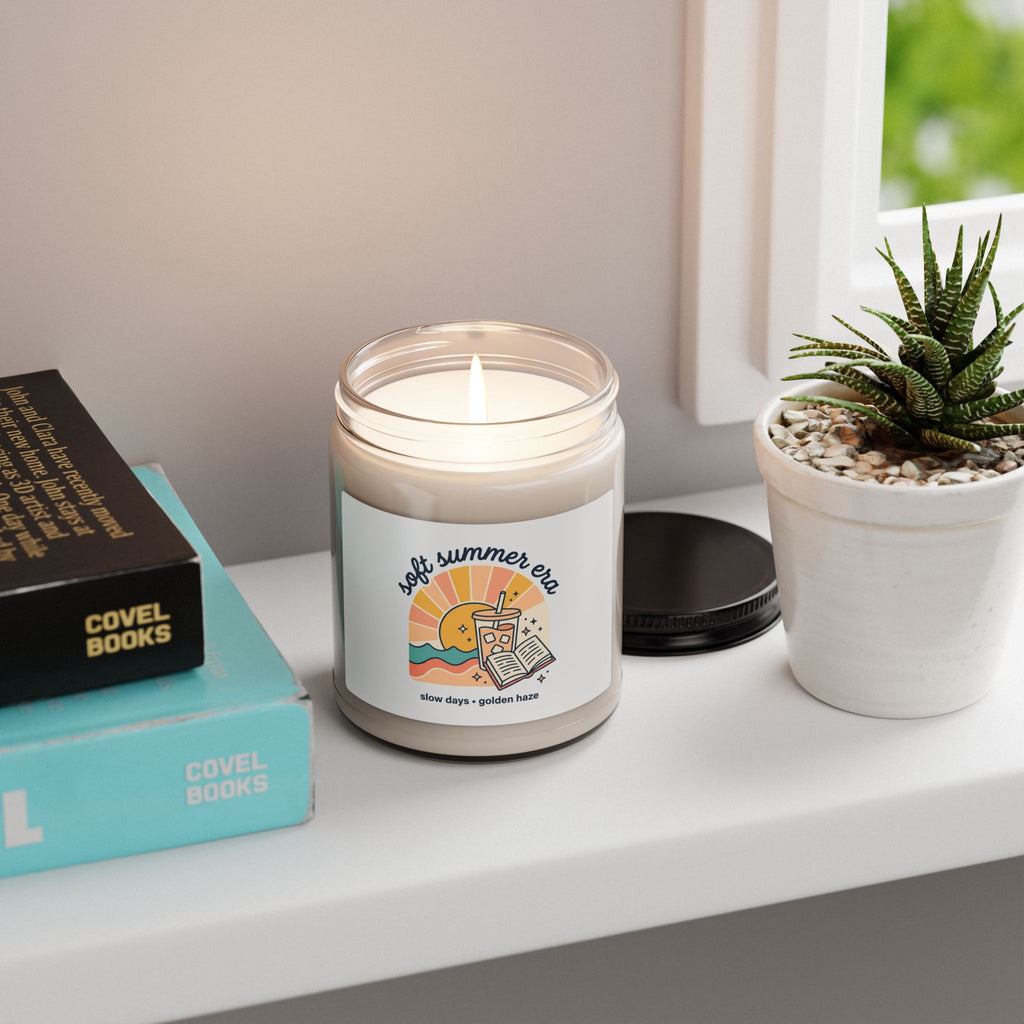 Soft Summer Era Candle | Scented Soy Candle, Coastal Vibes, Pastel Retro Summer Aesthetic
