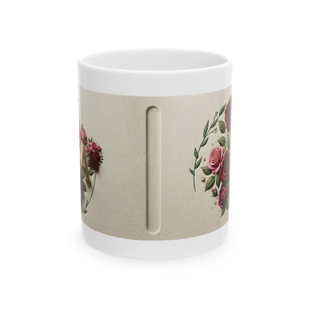 Vintage Rose Bouquet Mug | Floral Ceramic Coffee Cup