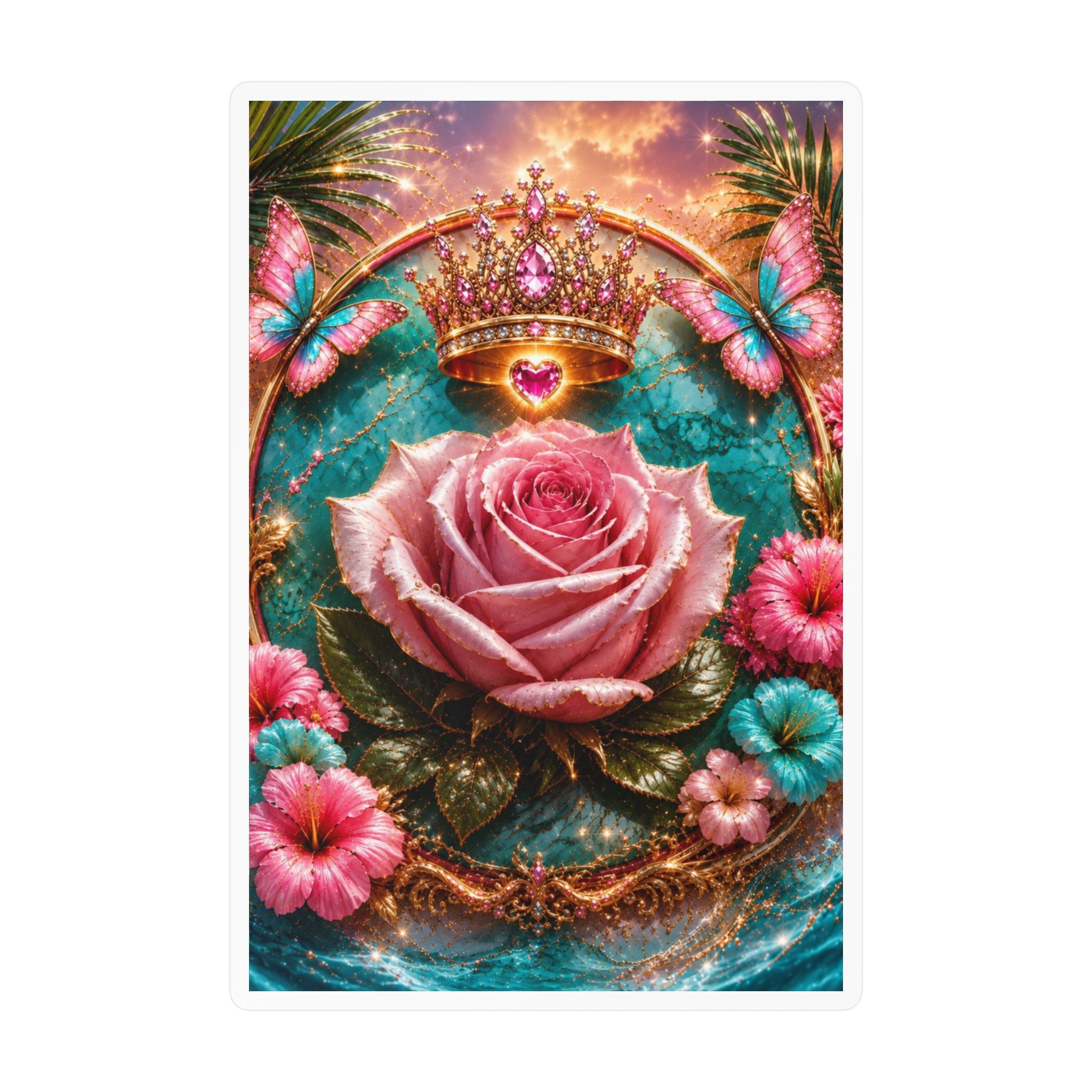 Royal Rose Kiss-Cut Vinyl Sticker