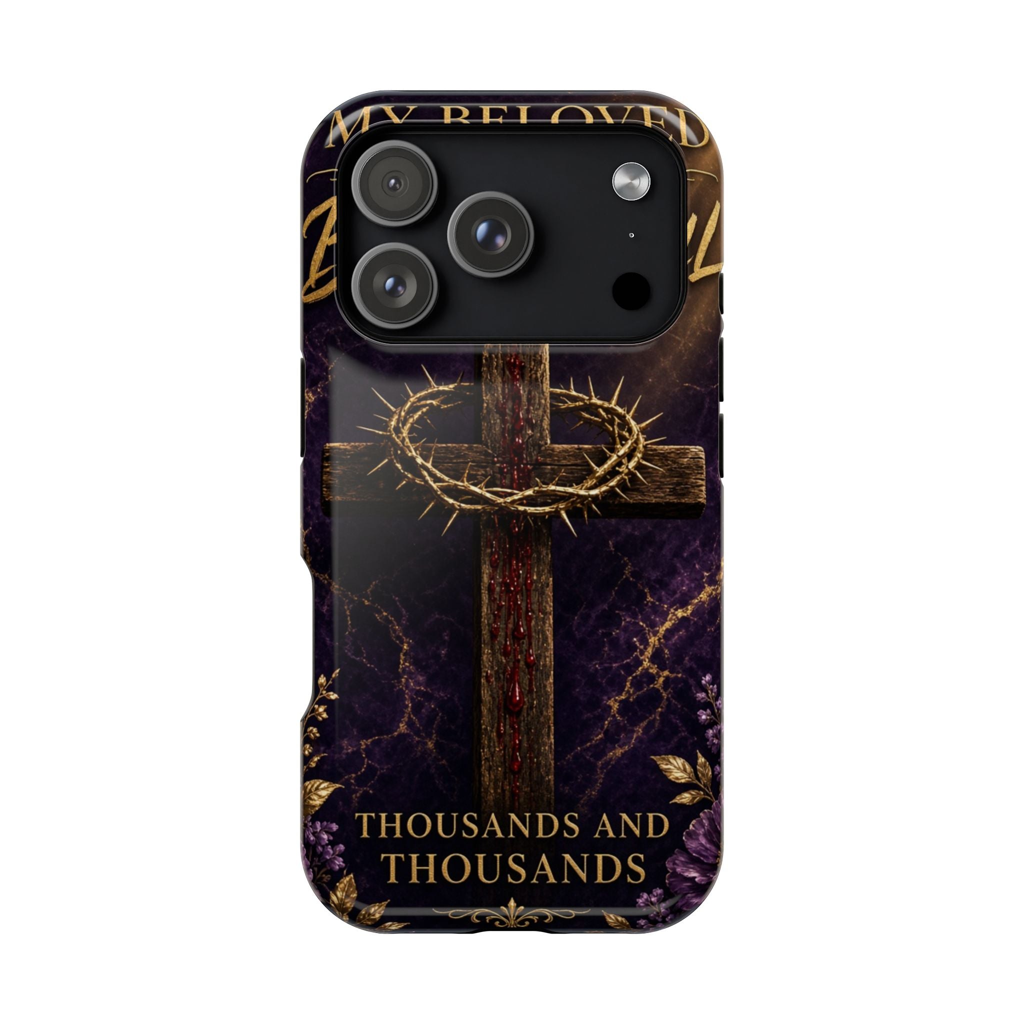Christian Cross Magnetic Impact-Resistant Phone Case — "Beloved Most Beautiful" Scripture Design