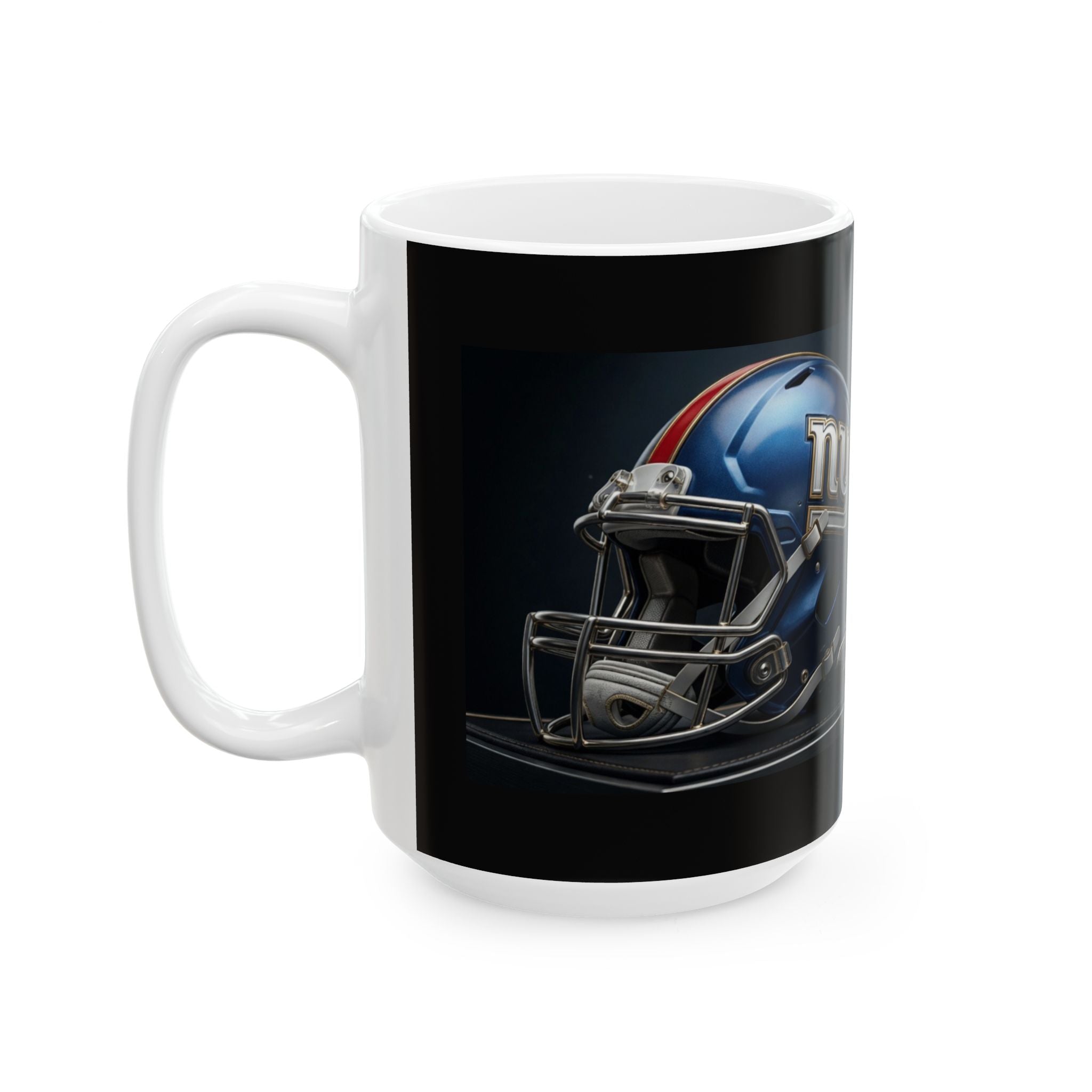 New York Football Helmet Mug | Ceramic Coffee Cup, 11oz or 15oz