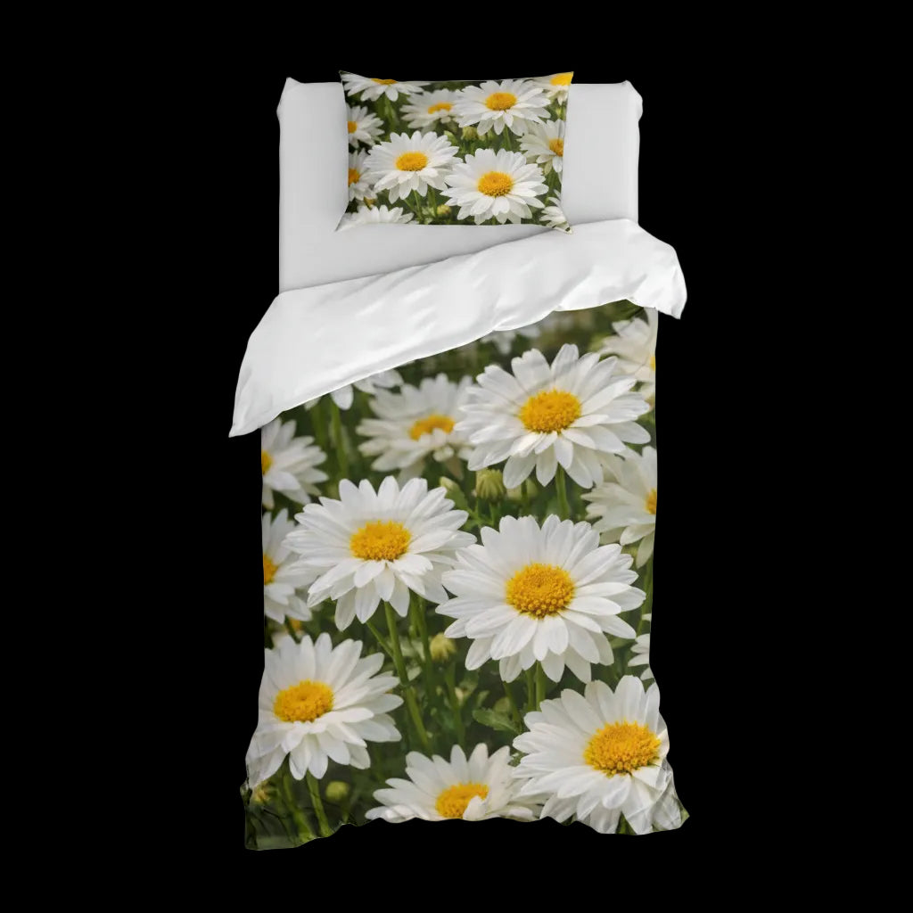 Daisy Field Cotton Bed Set – Floral Duvet Cover & Pillowcases