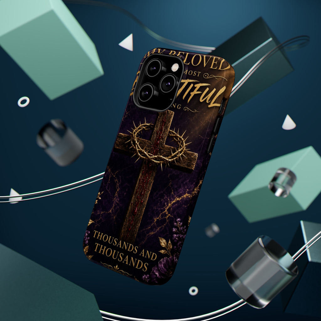 Christian Cross Magnetic Impact-Resistant Phone Case — "Beloved Most Beautiful" Scripture Design