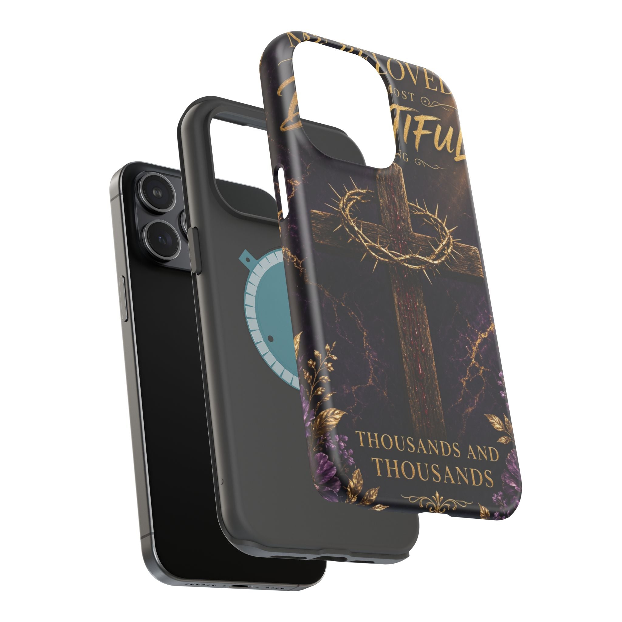 Christian Cross Magnetic Impact-Resistant Phone Case — "Beloved Most Beautiful" Scripture Design