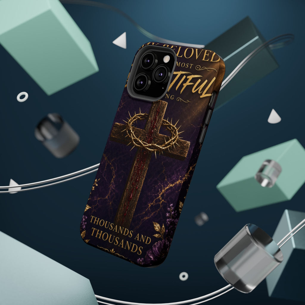 Christian Cross Magnetic Impact-Resistant Phone Case — "Beloved Most Beautiful" Scripture Design