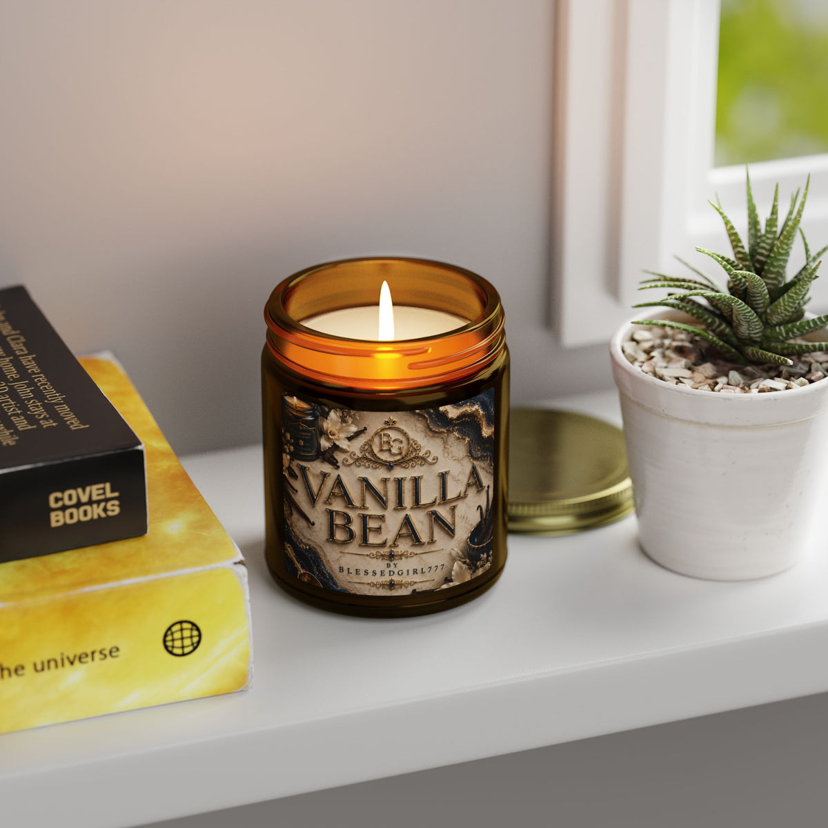 Vanilla Bean Coconut-Apricot Wax Candle (4oz & 9oz)