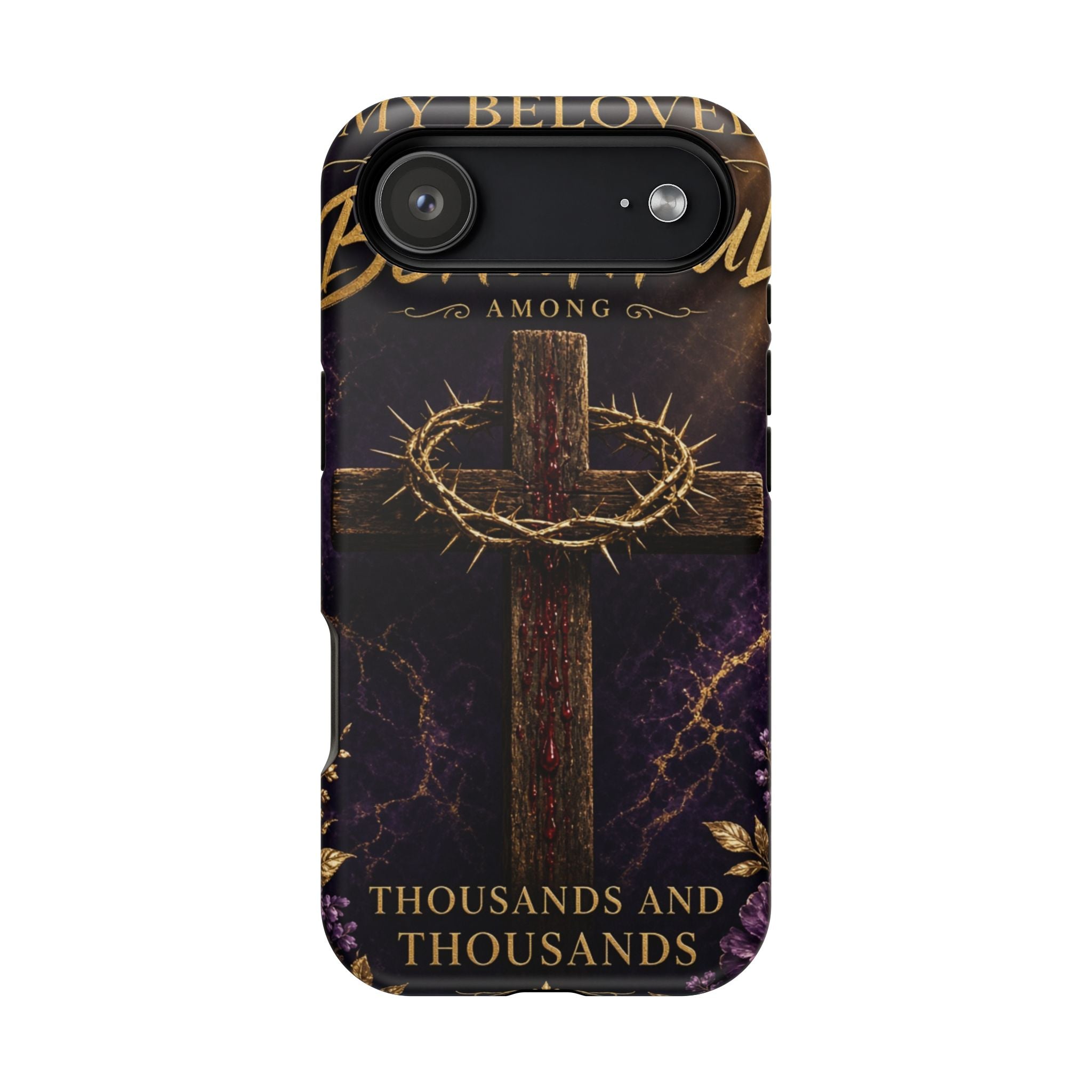 Christian Cross Magnetic Impact-Resistant Phone Case — "Beloved Most Beautiful" Scripture Design