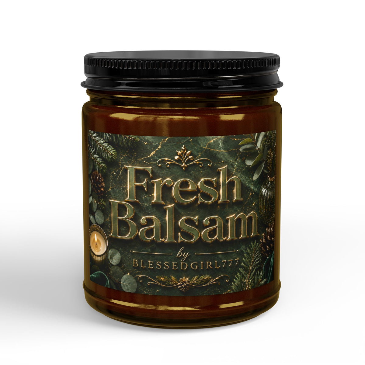 Fresh Balsam Soy Candle - Scented Jar Candle (4oz & 9oz)