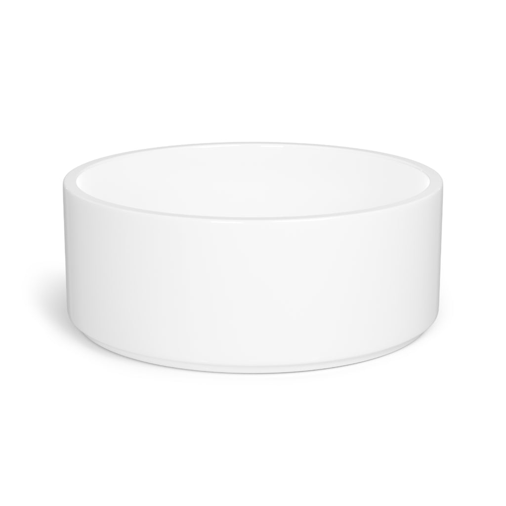 Dog Pattern Ceramic Pet Bowl — Colorful Labrador & Retriever Design