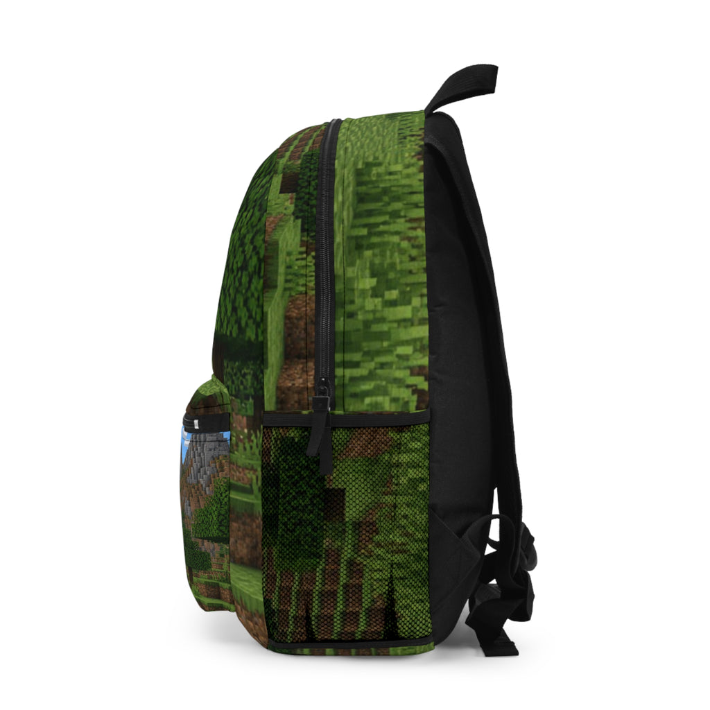Personalized Pixel Landscape Backpack – Custom Name "Luis"