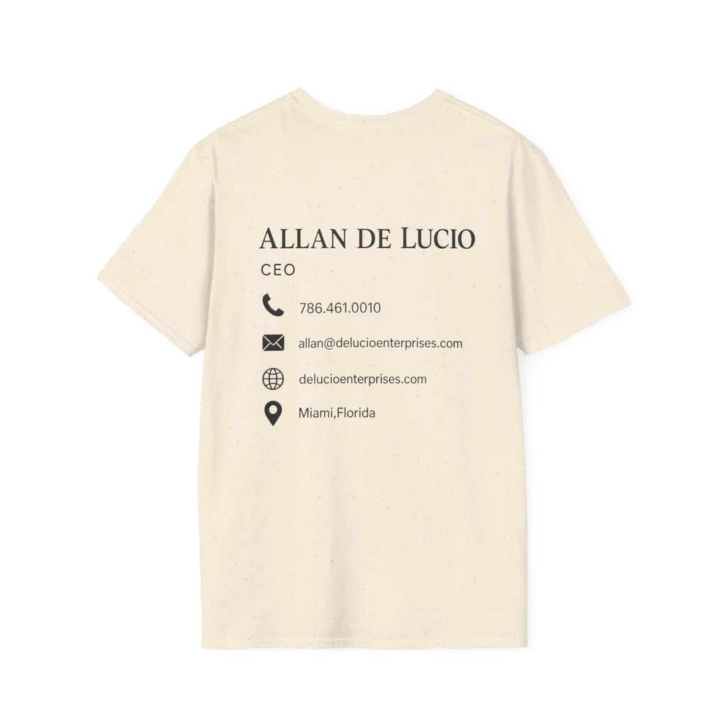 De Lucio Enterprises Logo T-Shirt | Business Branding Tee