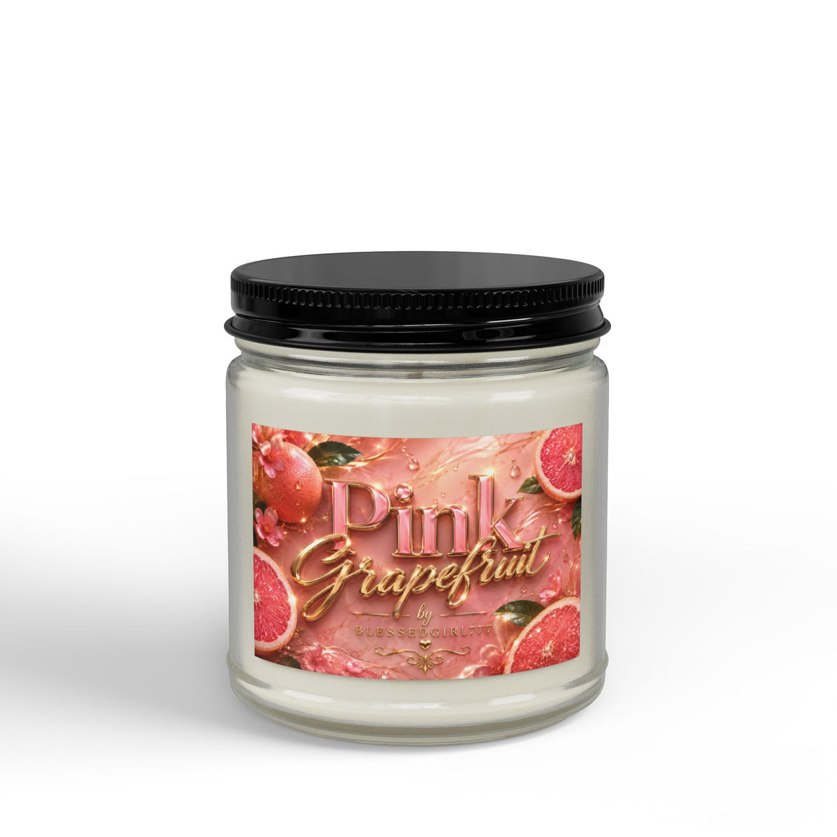 Pink Grapefruit Soy Candle — Scented Jar Candle (4oz & 9oz)