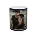 Marble Floral Photo Mug | Personalized Photo Coffee Mug