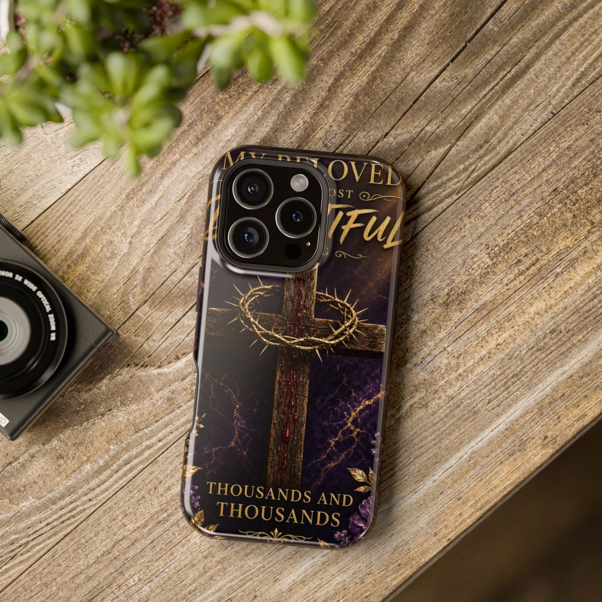Christian Cross Magnetic Impact-Resistant Phone Case — "Beloved Most Beautiful" Scripture Design