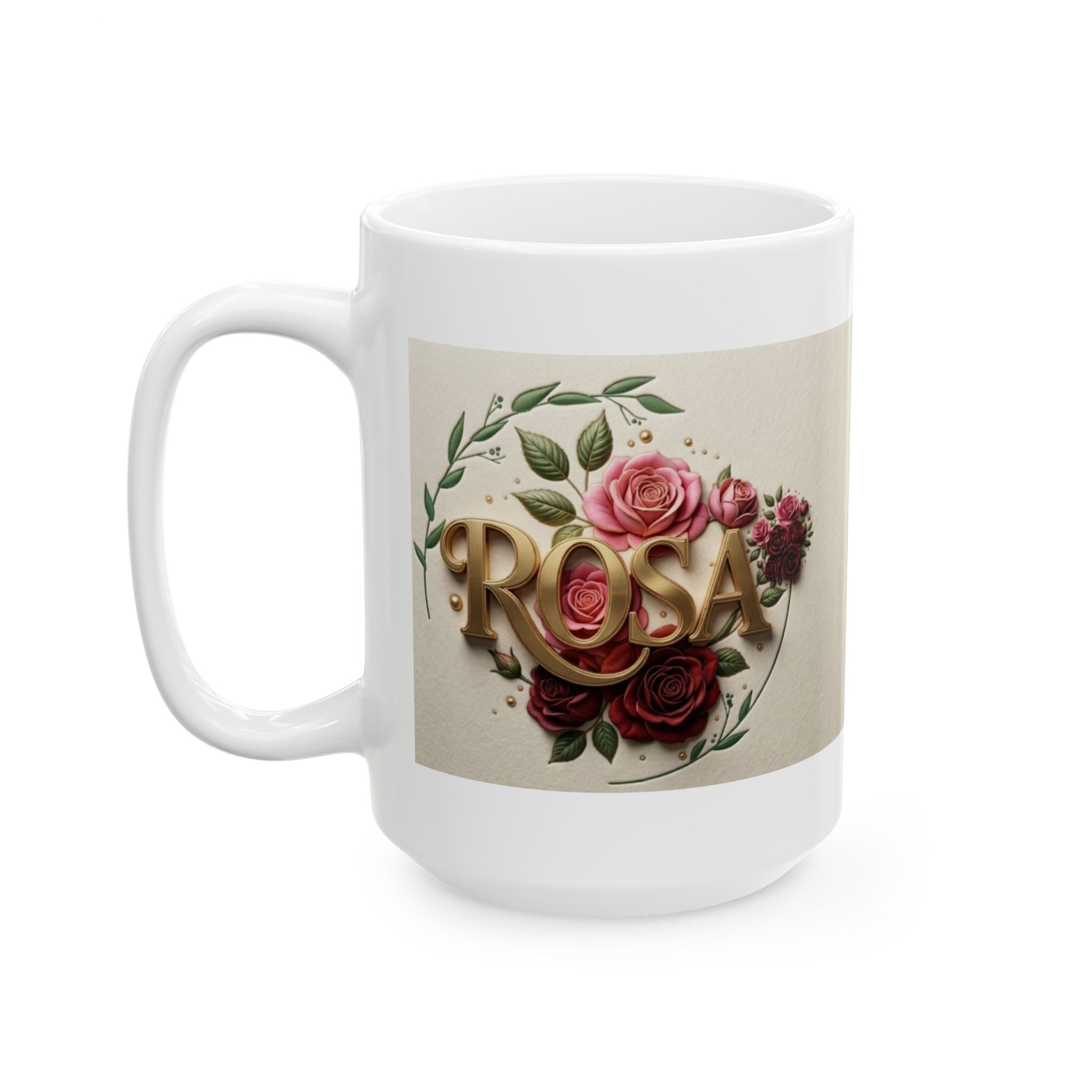 Vintage Rose Bouquet Mug | Floral Ceramic Coffee Cup