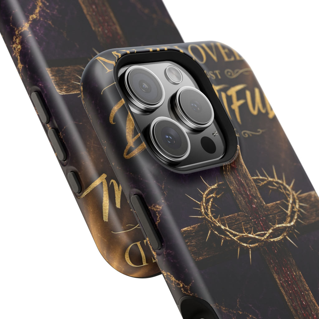 Christian Cross Magnetic Impact-Resistant Phone Case — "Beloved Most Beautiful" Scripture Design