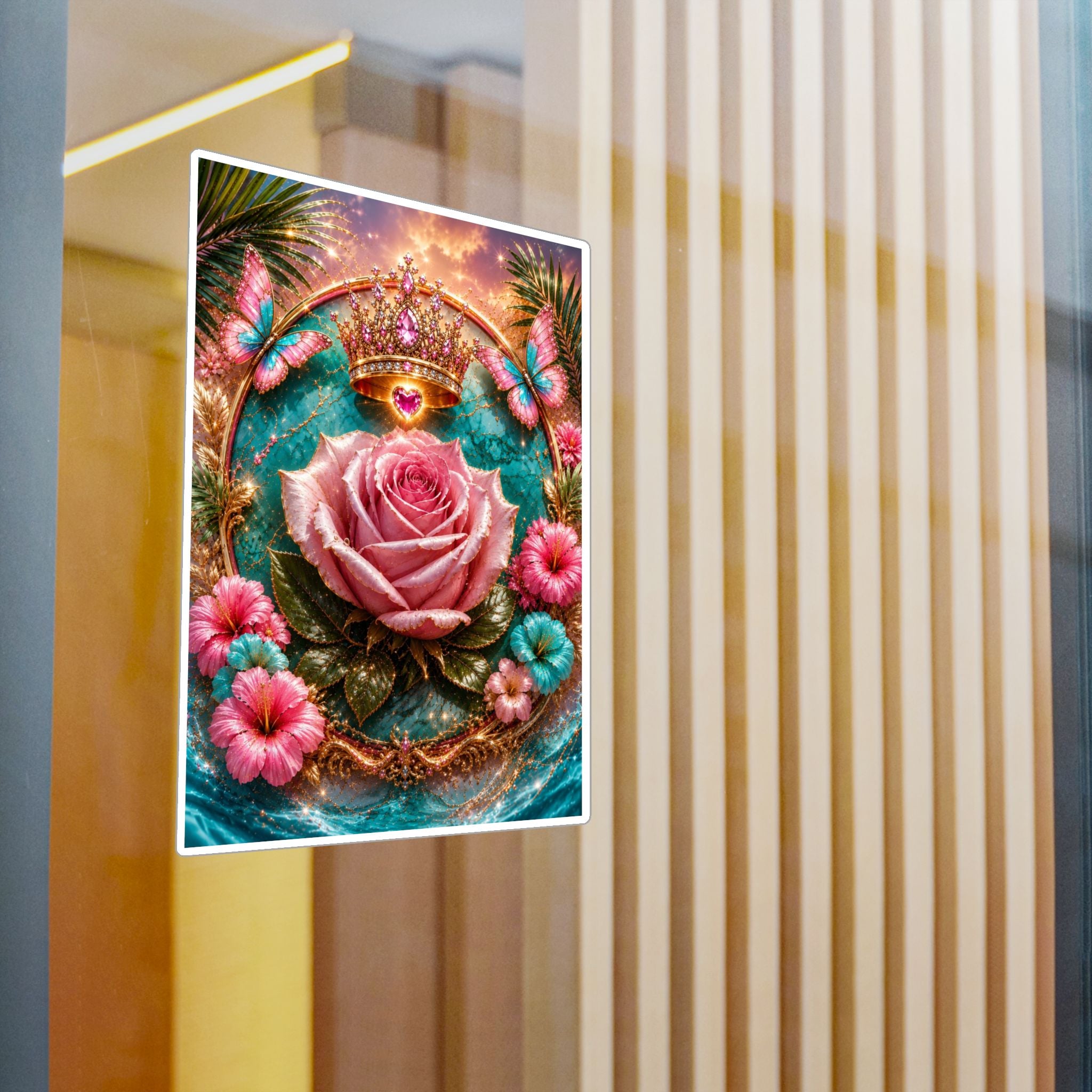 Royal Rose Kiss-Cut Vinyl Sticker