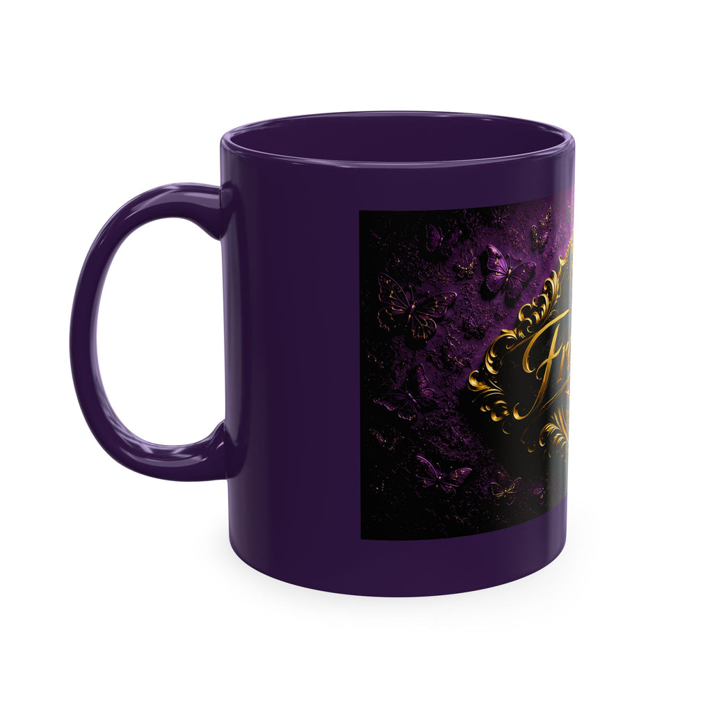 Personalized  Ceramic Mug — Royal Gold Crown Design