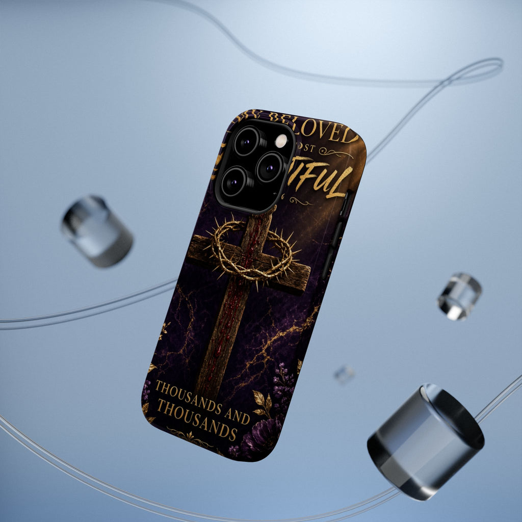 Christian Cross Magnetic Impact-Resistant Phone Case — "Beloved Most Beautiful" Scripture Design