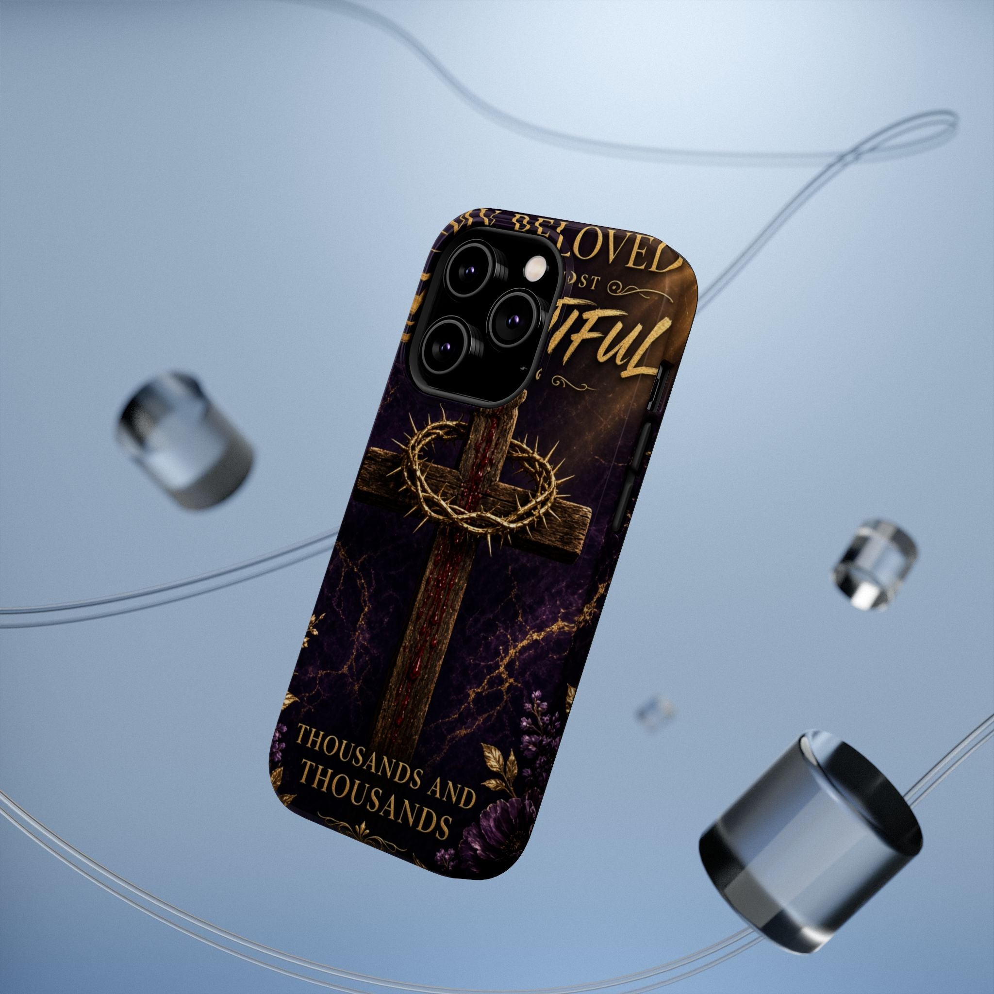 Christian Cross Magnetic Impact-Resistant Phone Case — "Beloved Most Beautiful" Scripture Design
