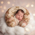 Nursing Pillow Cover - Personalized 'Baby Sophia' Pink Teddy & Crown Newborn Decor
