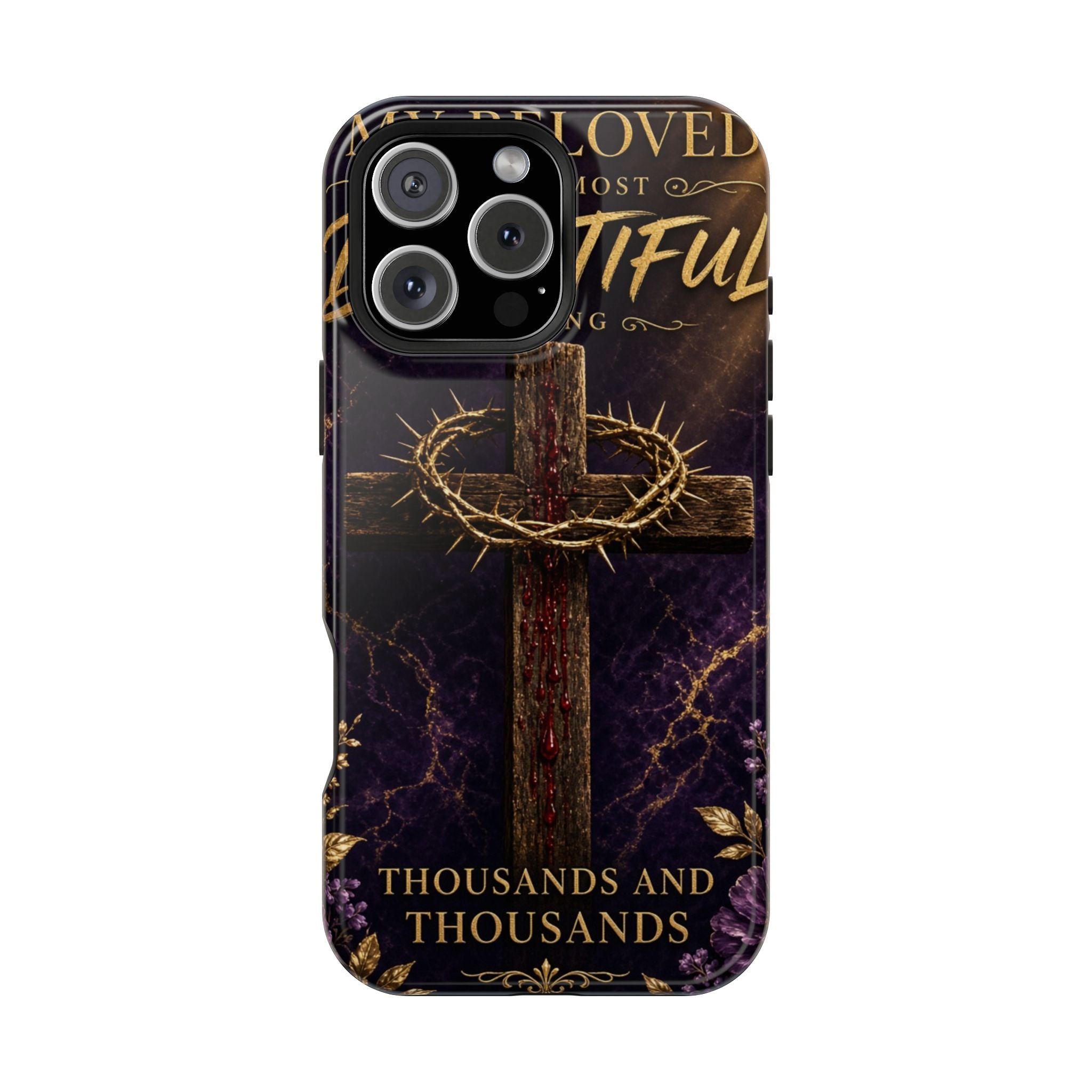 Christian Cross Magnetic Impact-Resistant Phone Case — "Beloved Most Beautiful" Scripture Design