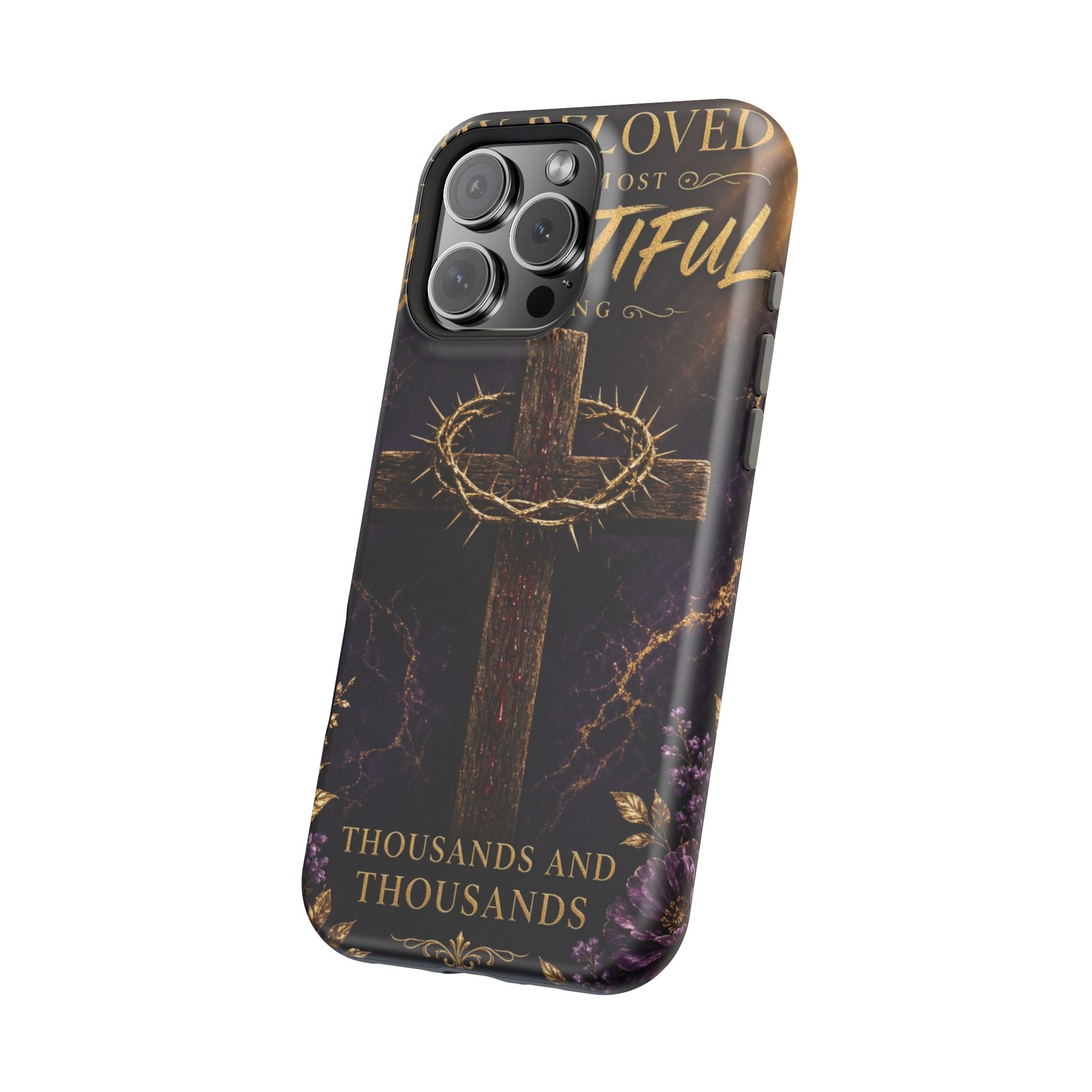 Christian Cross Magnetic Impact-Resistant Phone Case — "Beloved Most Beautiful" Scripture Design