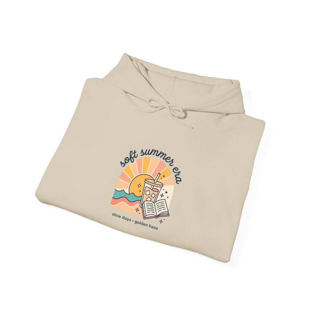 Sunny Retro Beach Scene Hoodie | summer aesthetic, coastal vibes