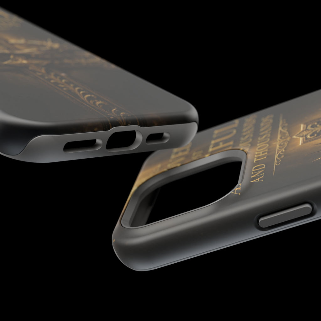 Magnetic Impact-Resistant Phone Case — "Most Beautiful" Cross with Crown of Thorns