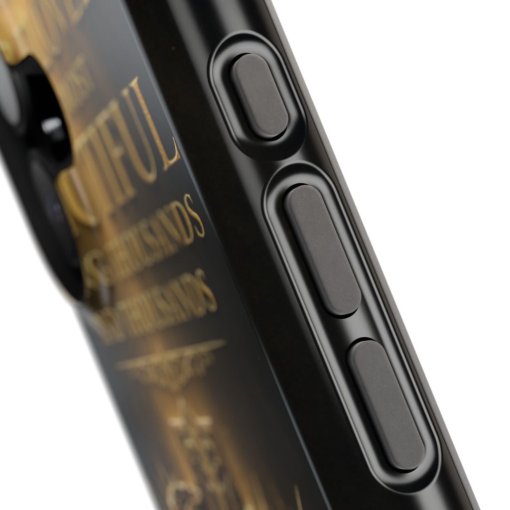 Magnetic Impact-Resistant Phone Case — "Most Beautiful" Cross with Crown of Thorns