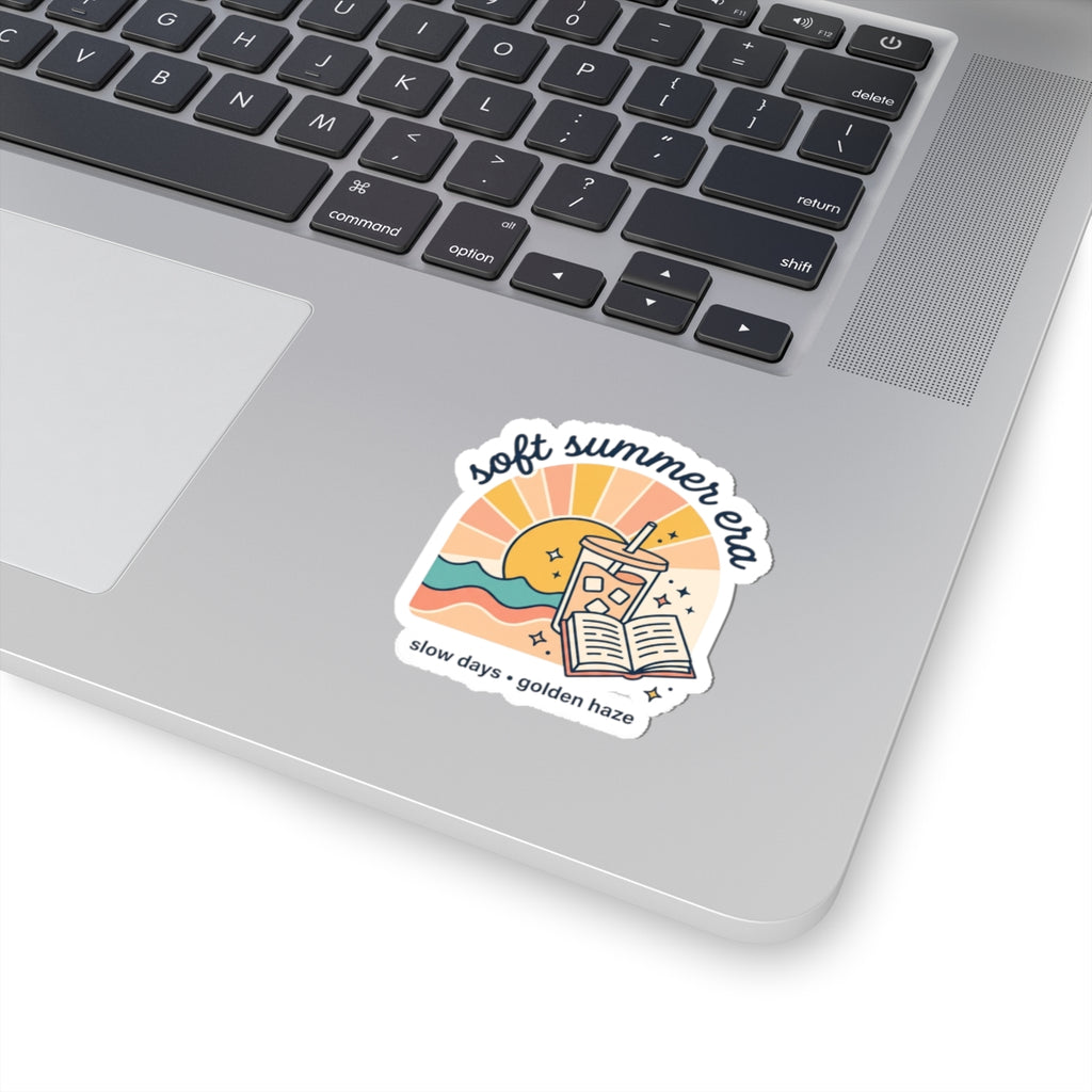 Soft Summer Era Kiss-Cut Stickers | summer aesthetic, pastel coastal vibes