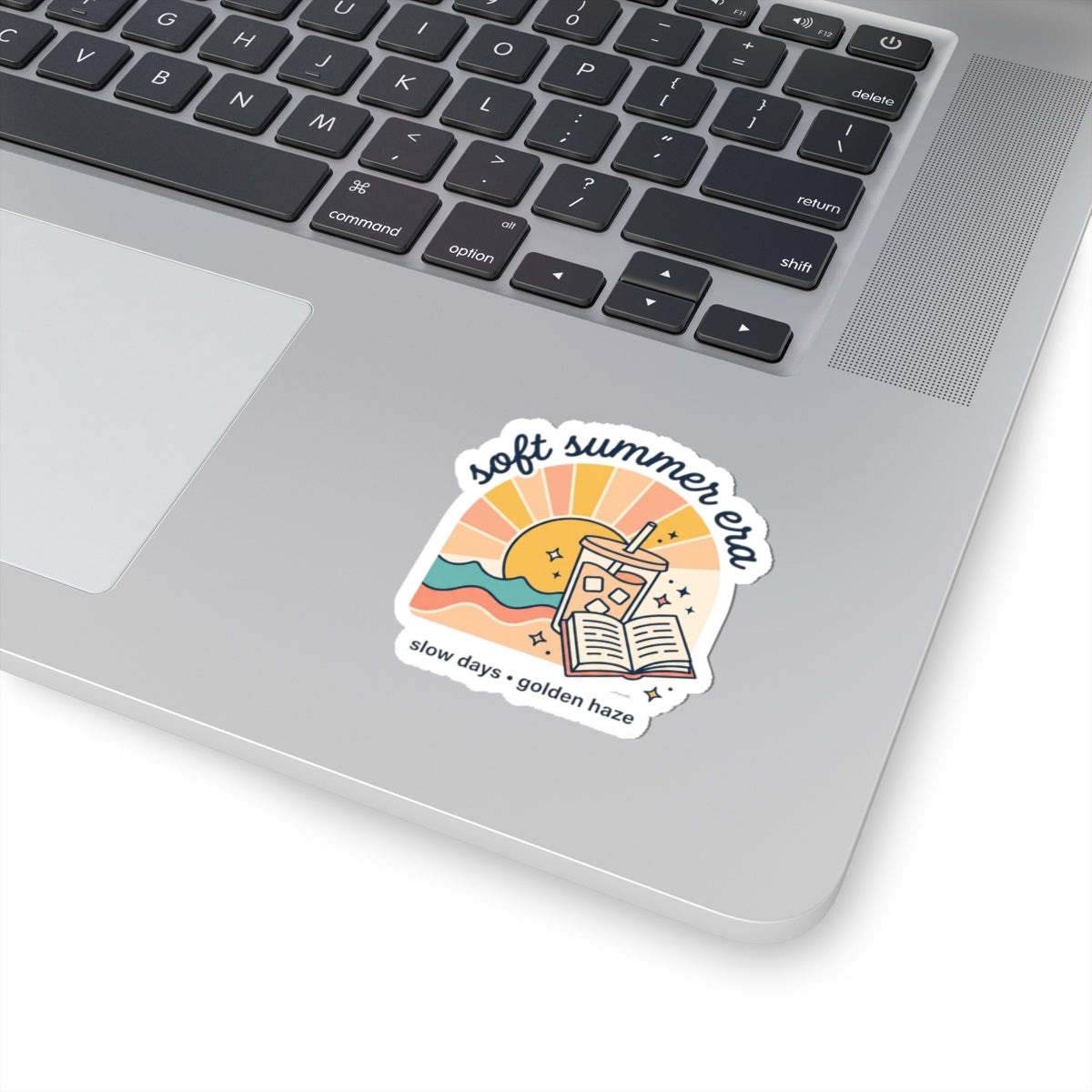Soft Summer Era Kiss-Cut Stickers | summer aesthetic, pastel coastal vibes