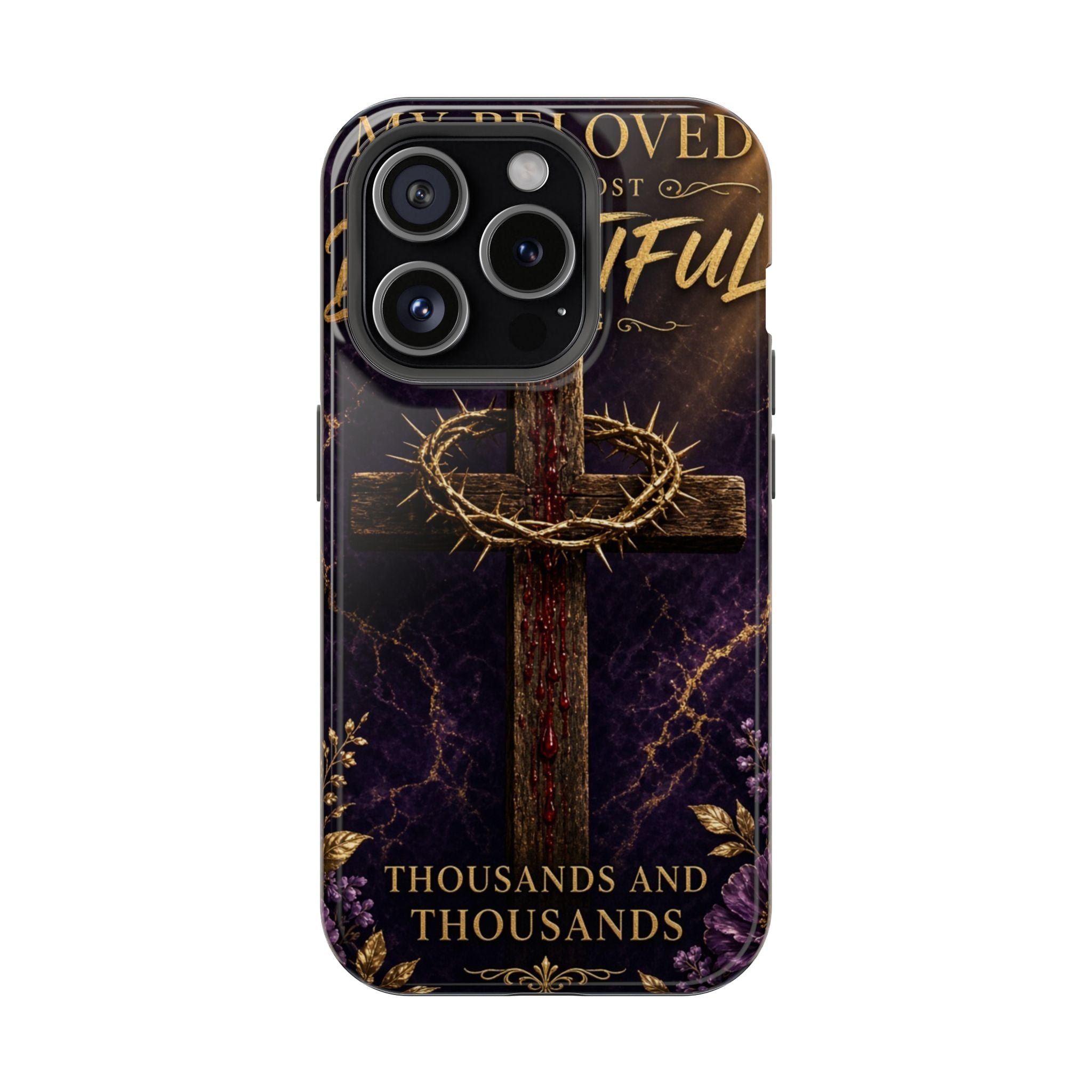 Christian Cross Magnetic Impact-Resistant Phone Case — "Beloved Most Beautiful" Scripture Design
