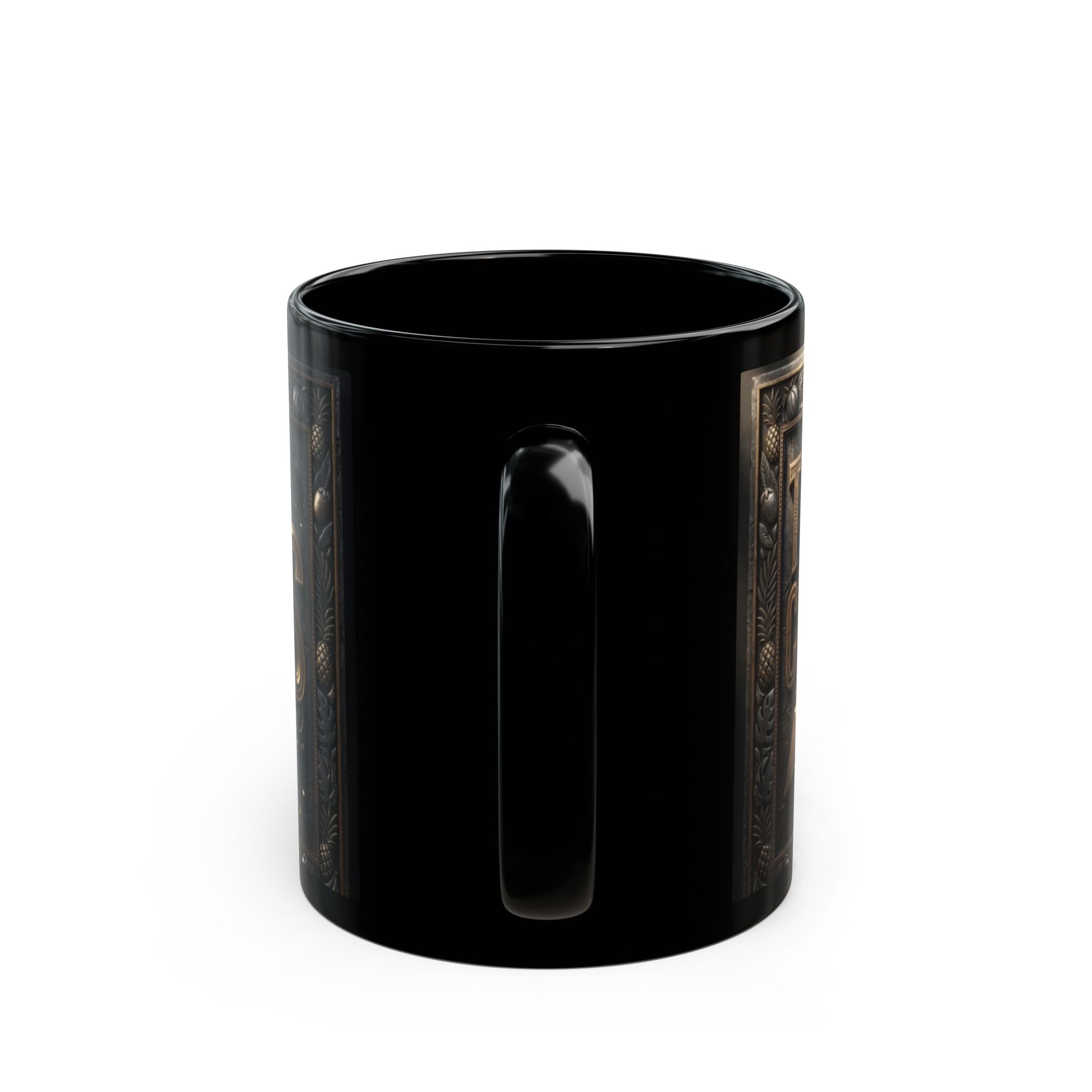 Luis nameplate vintage brass plaque Mug | Personalized Black Coffee Mug
