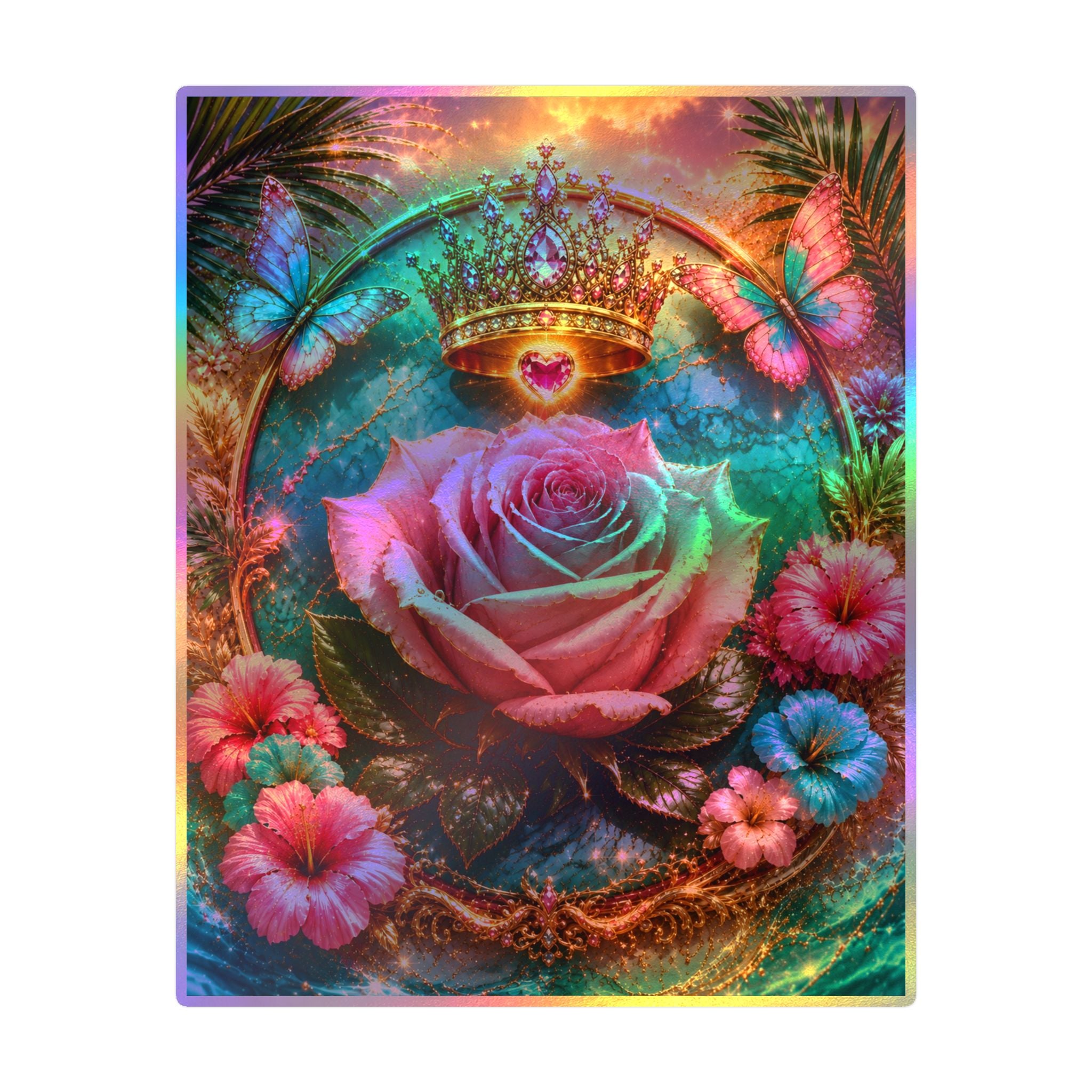 Royal Rose Kiss-Cut Vinyl Sticker