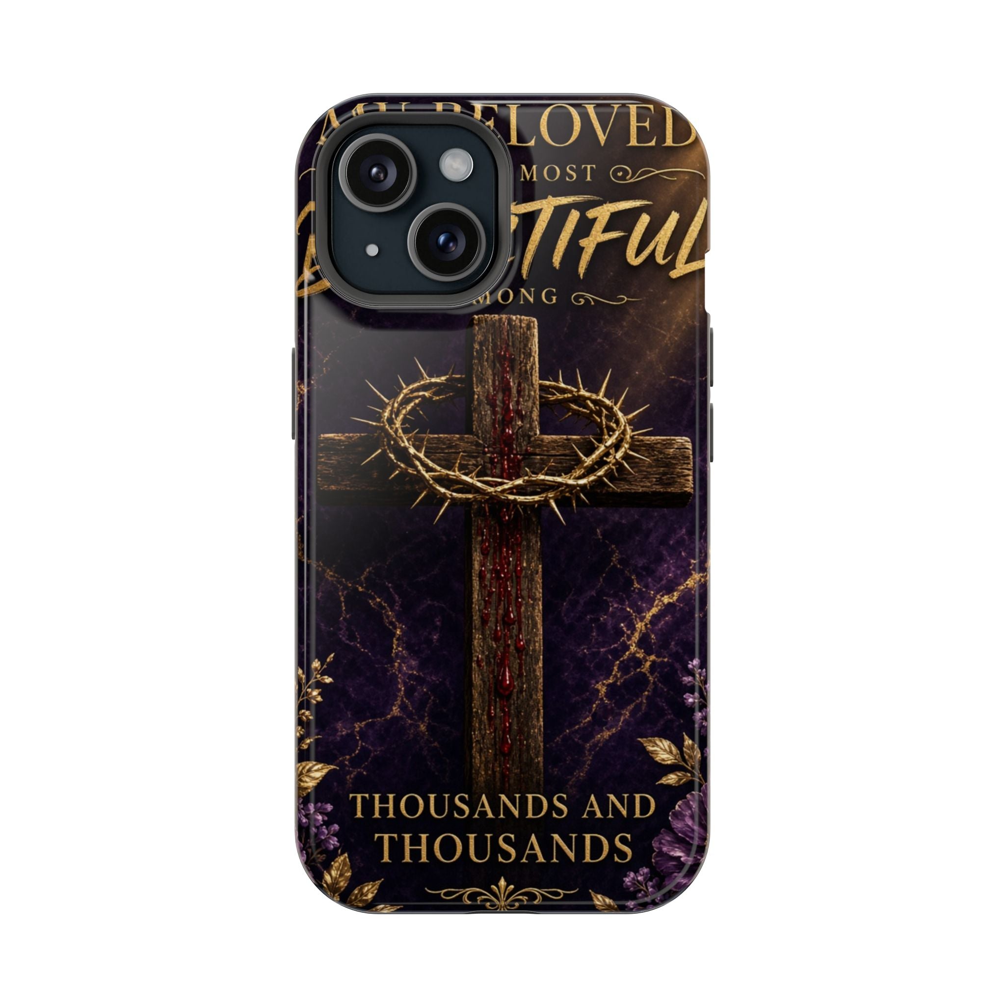 Christian Cross Magnetic Impact-Resistant Phone Case — "Beloved Most Beautiful" Scripture Design