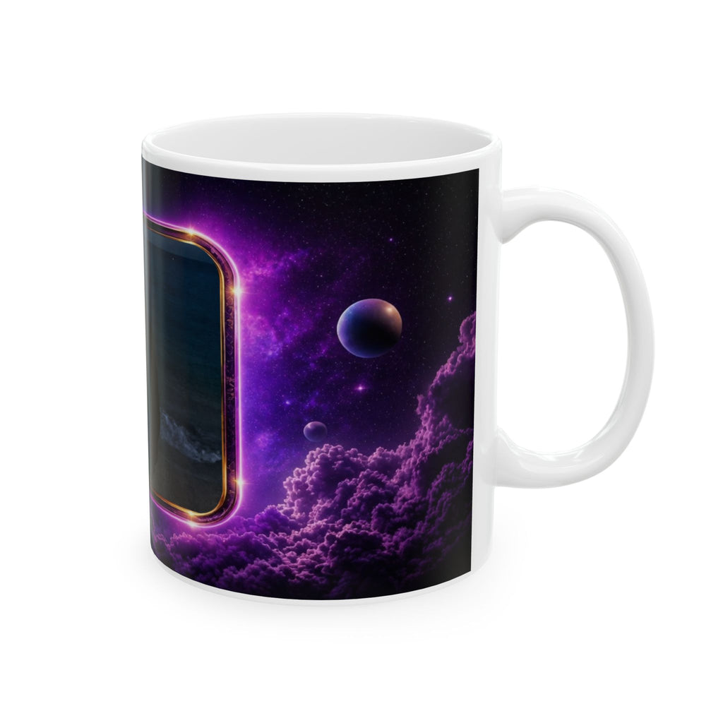 Neon Cloud Photo Mug | Ceramic Photo Frame Mug