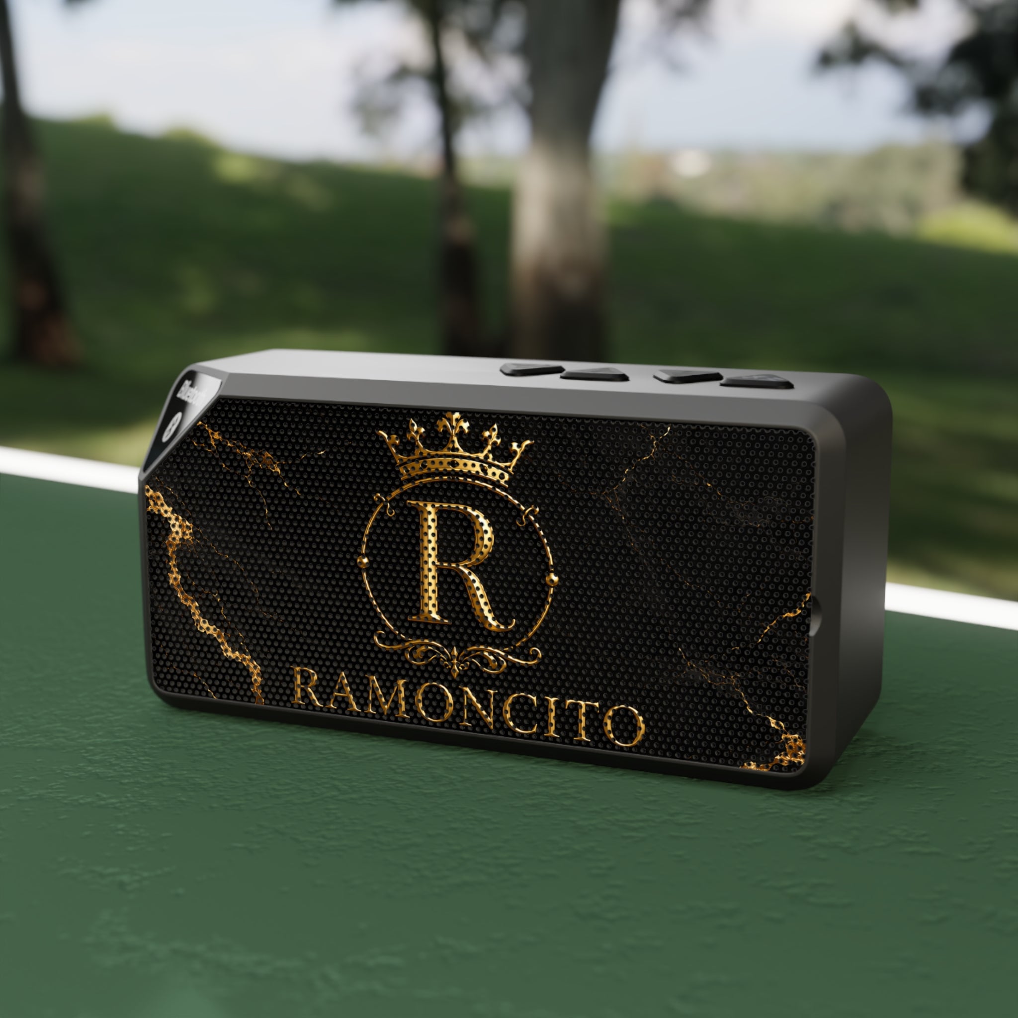 Bluetooth Speaker — Personalized 'R' Crown Monogram (Ramoncito)
