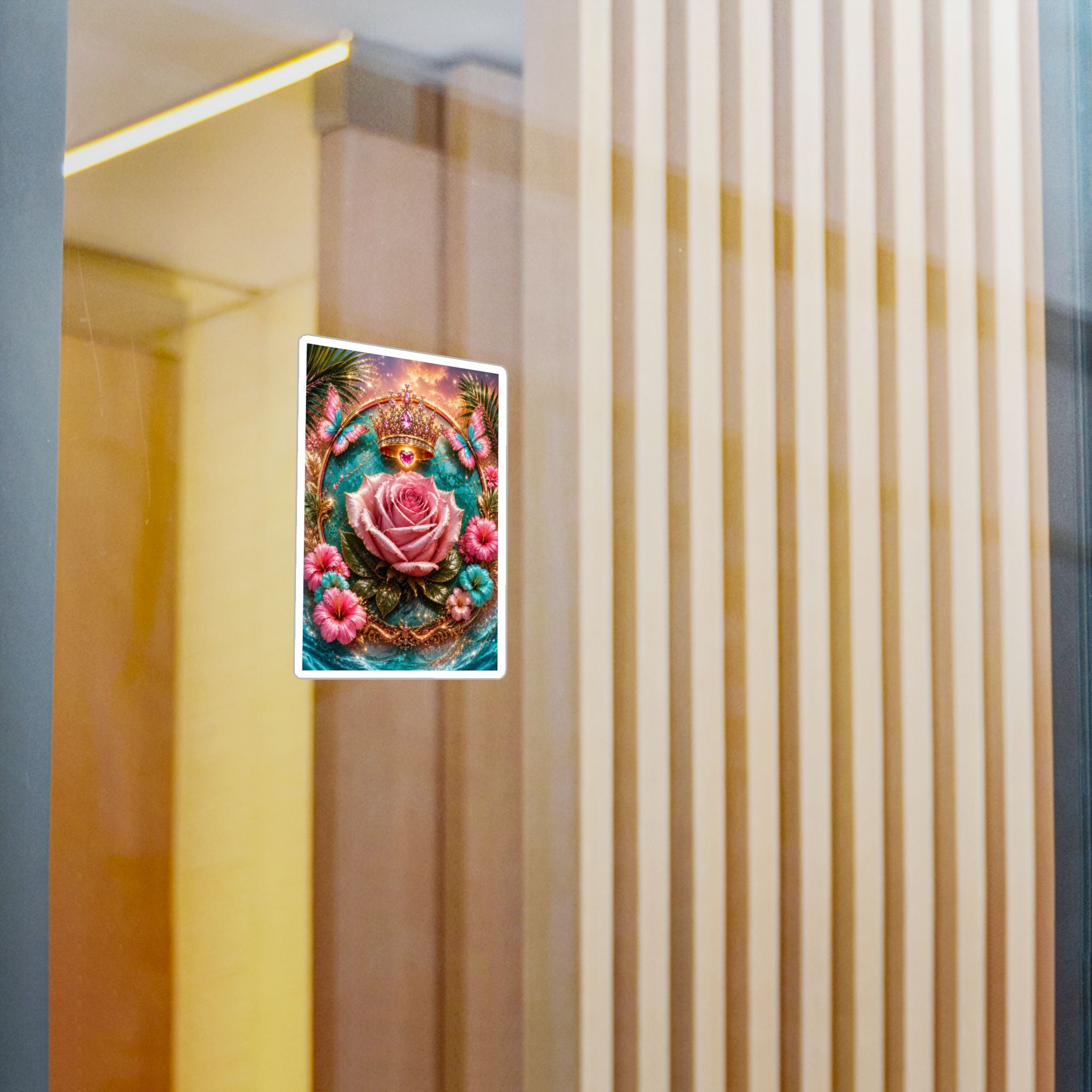 Royal Rose Kiss-Cut Vinyl Sticker