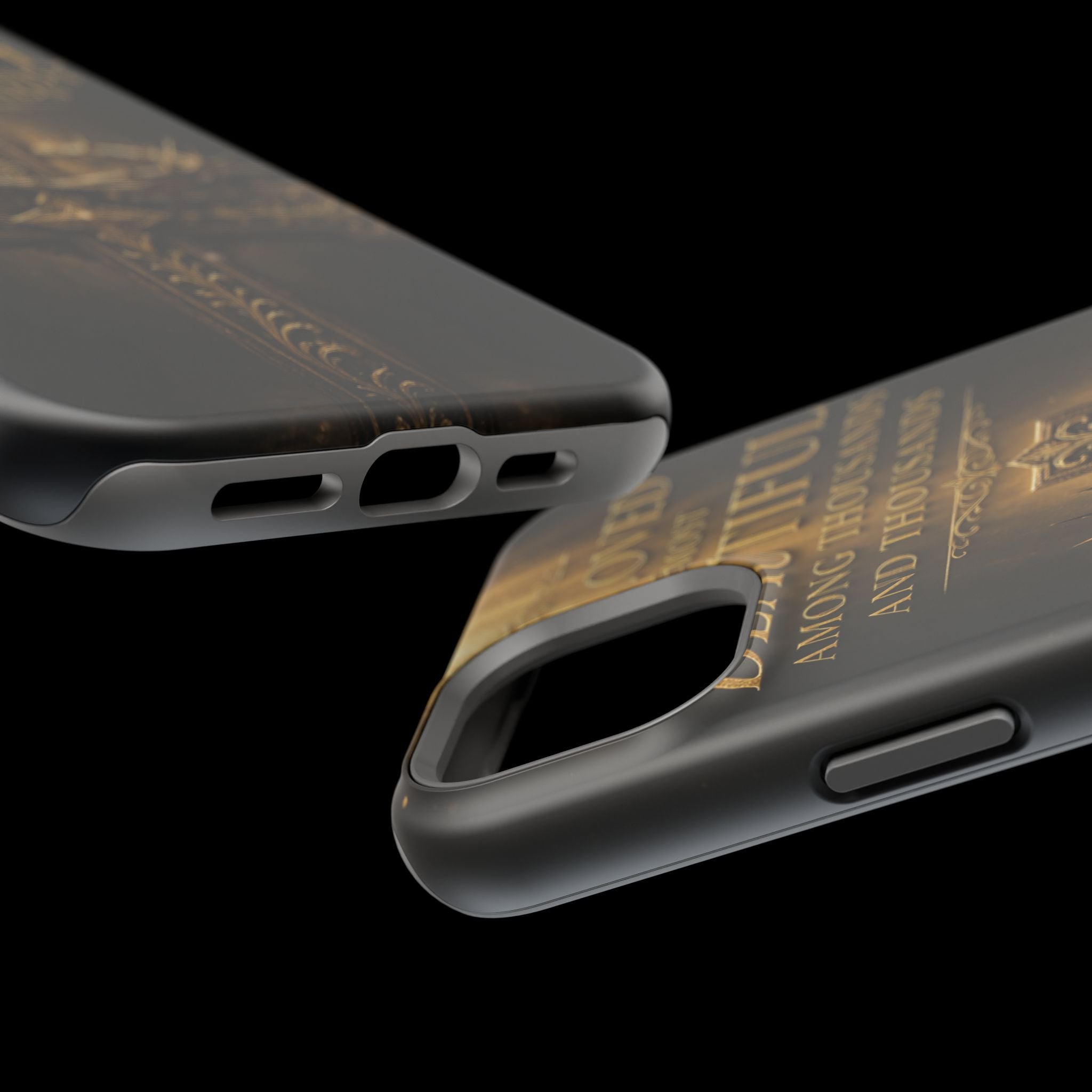 Magnetic Impact-Resistant Phone Case — "Most Beautiful" Cross with Crown of Thorns