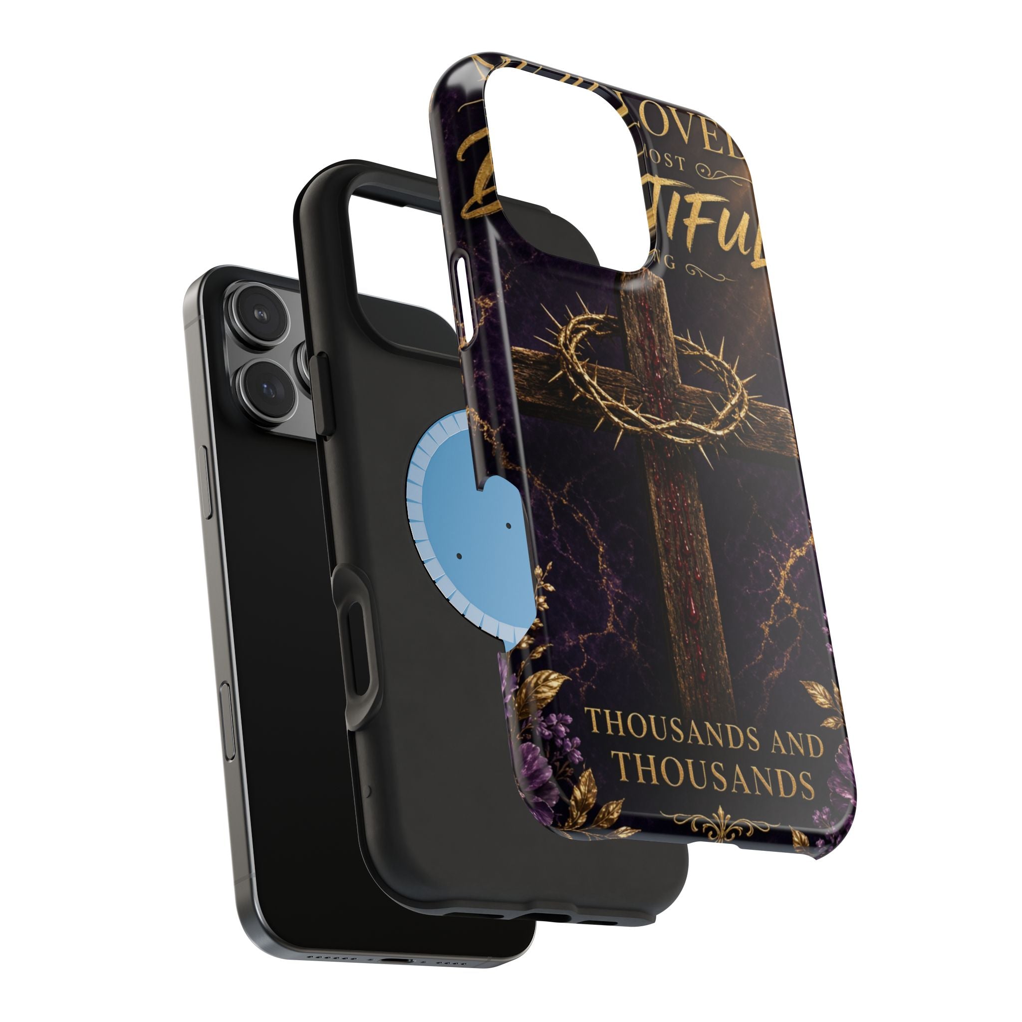 Christian Cross Magnetic Impact-Resistant Phone Case — "Beloved Most Beautiful" Scripture Design