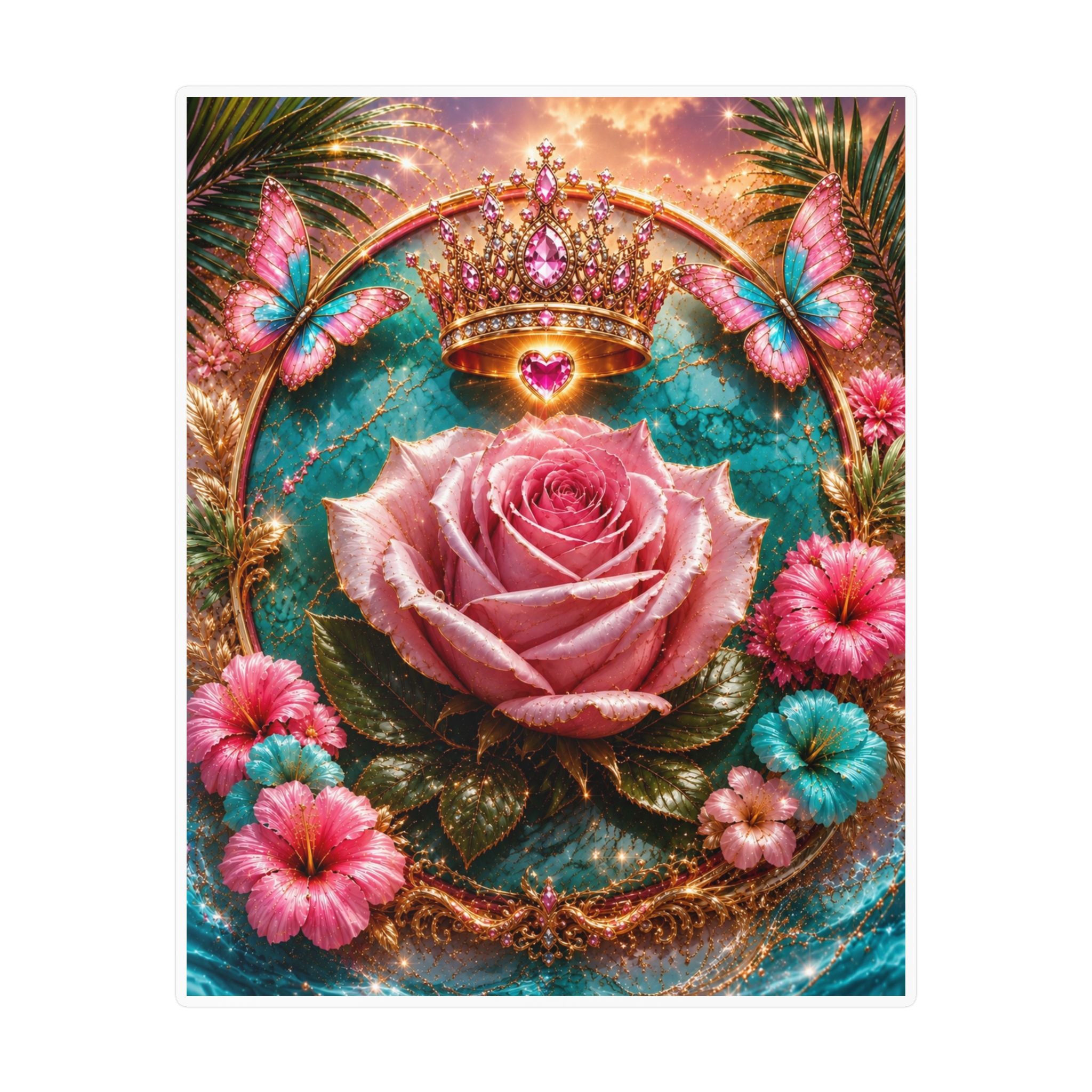 Royal Rose Kiss-Cut Vinyl Sticker