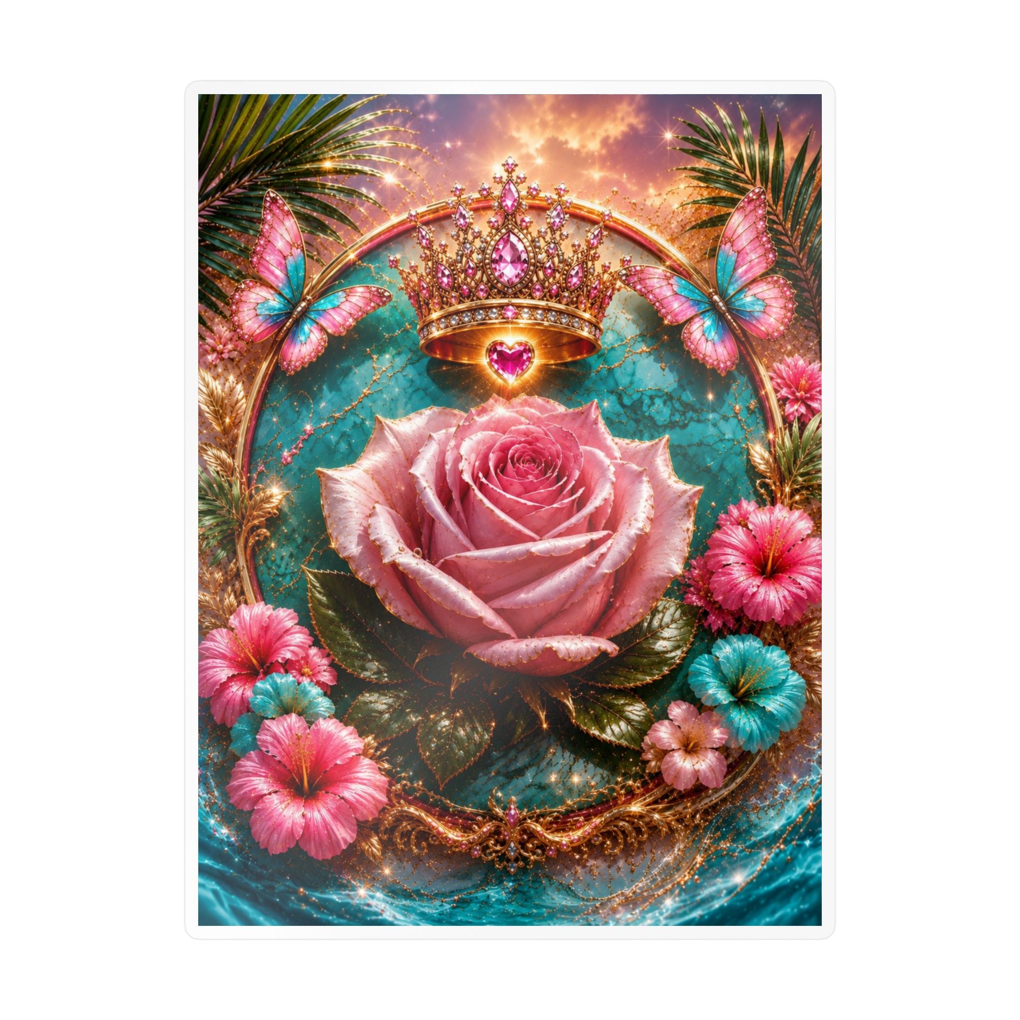 Royal Rose Kiss-Cut Vinyl Sticker