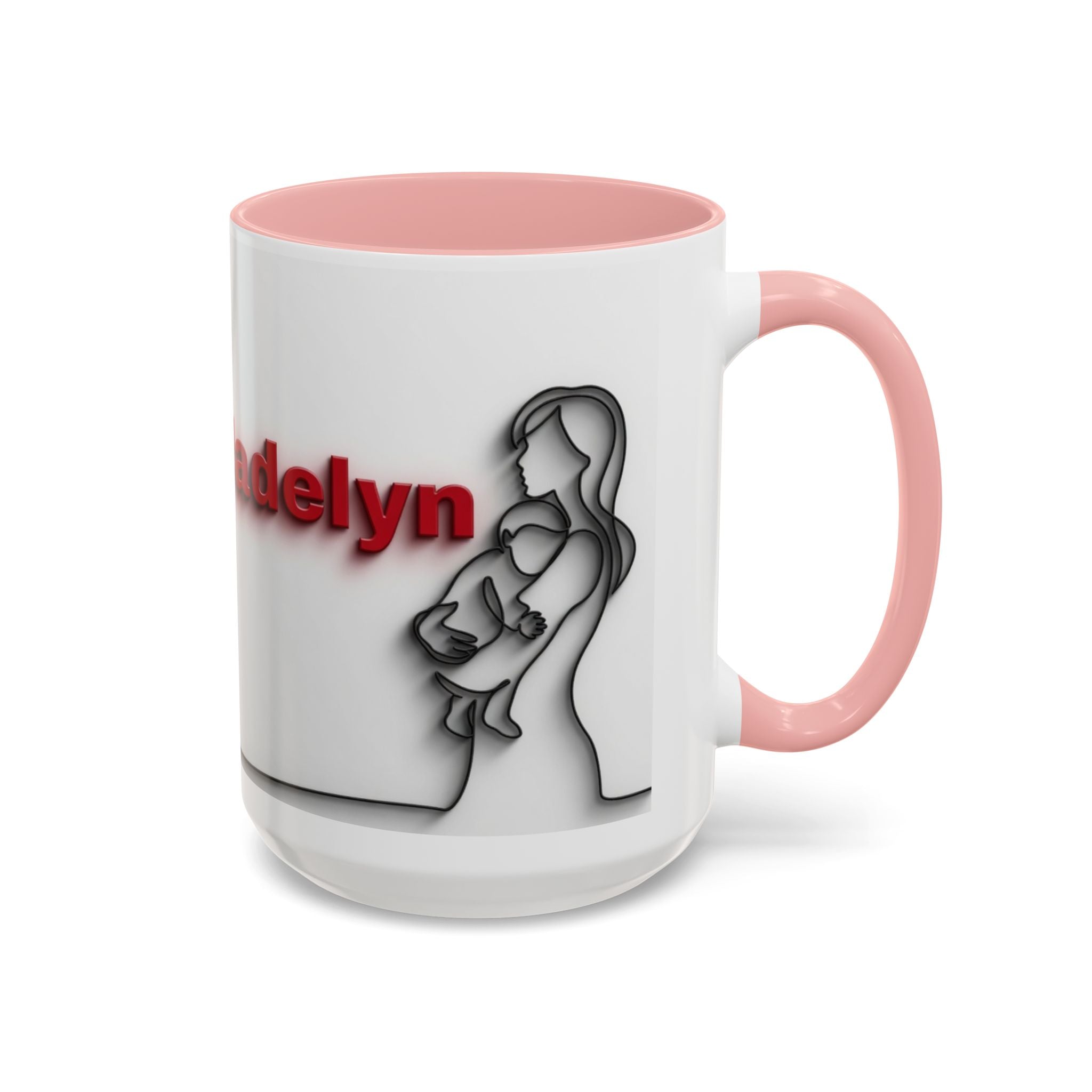 Custom Accent Coffee Mug - Perfect Gift for Moms, Personalized Mug, Valentines Day Gift, Unique Coffee Cup, Mother's Day