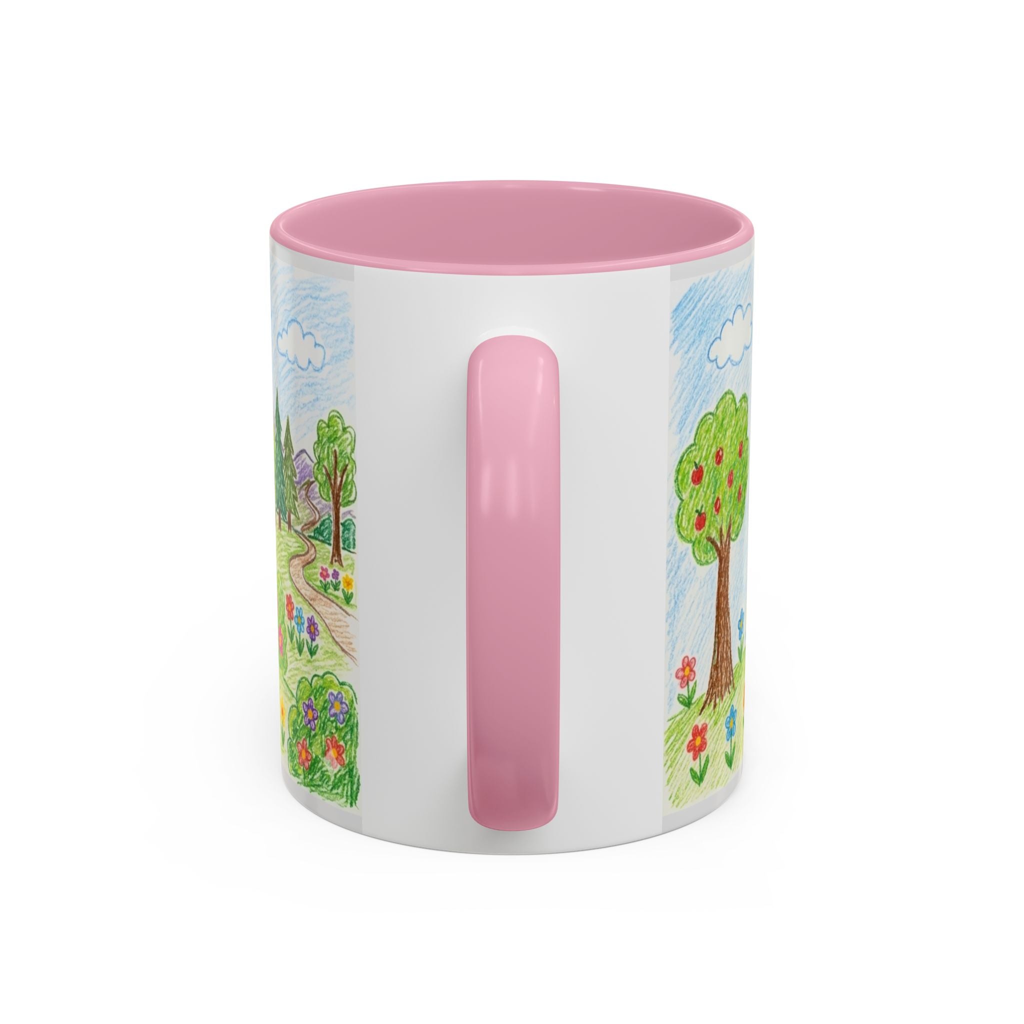 Crayon Family Home Drawing Mug | Colorful Ceramic Coffee Cup