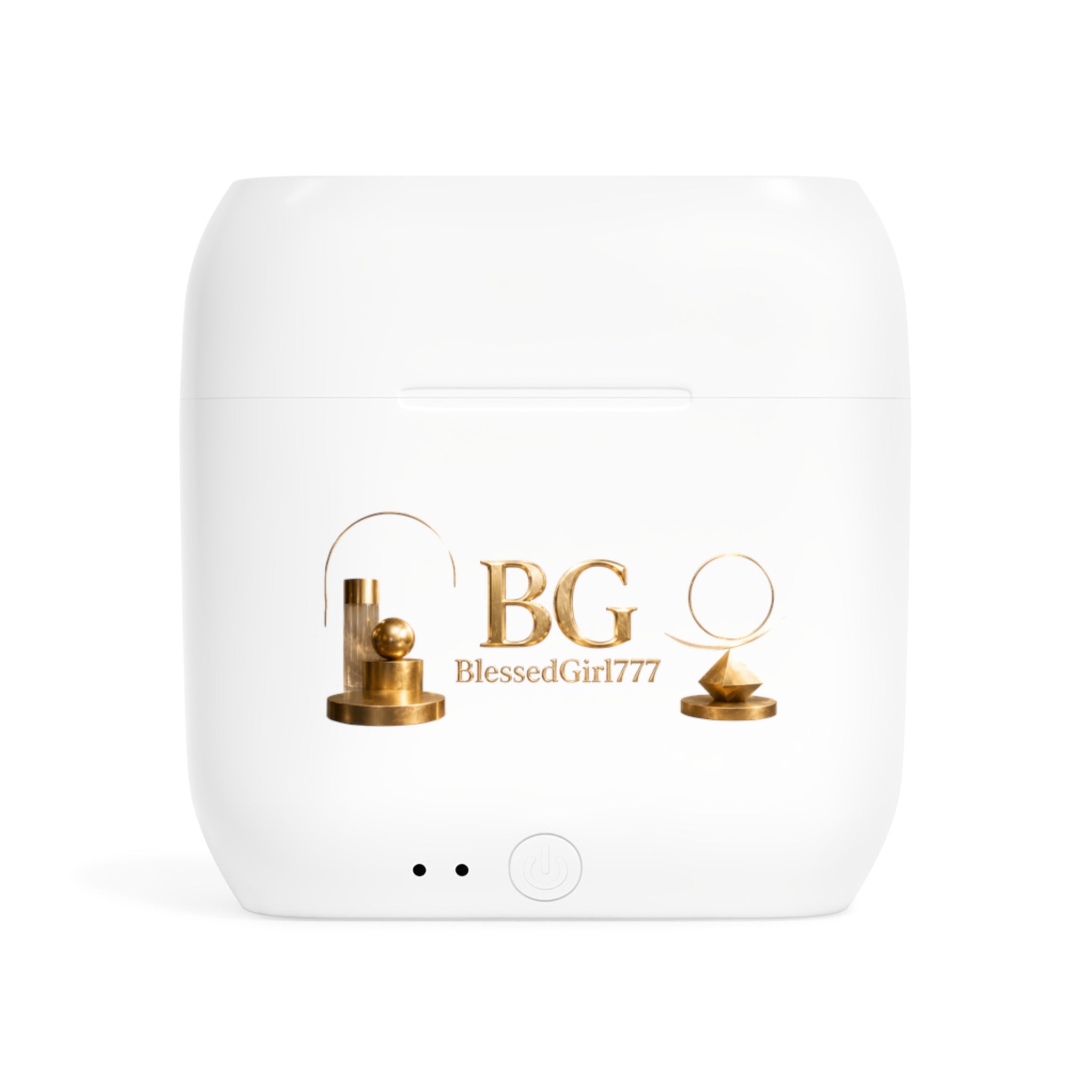 Wireless Earbuds — BlessedGirl777 Gold Accent Charging Case
