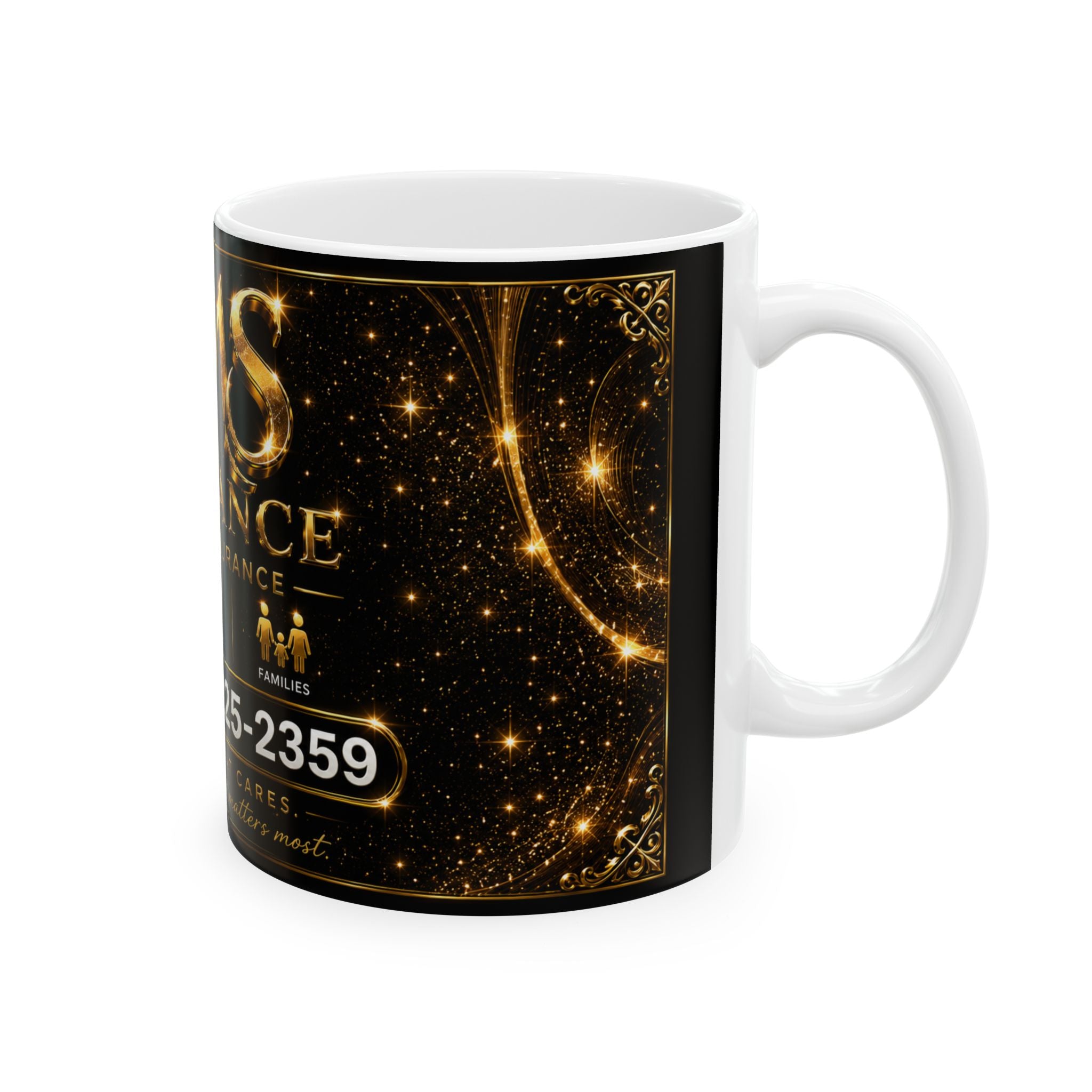 SMS Insurance Ceramic Mug — Branded Health Insurance Coffee Cup (11oz, 15oz)